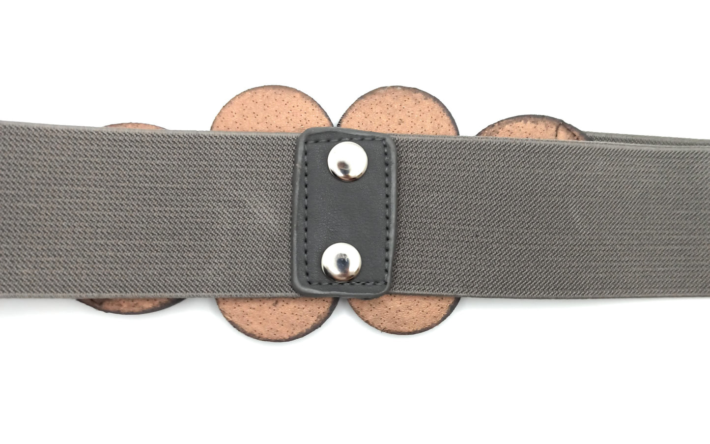 Cinturón Elástico Cordón de Seda · Platino