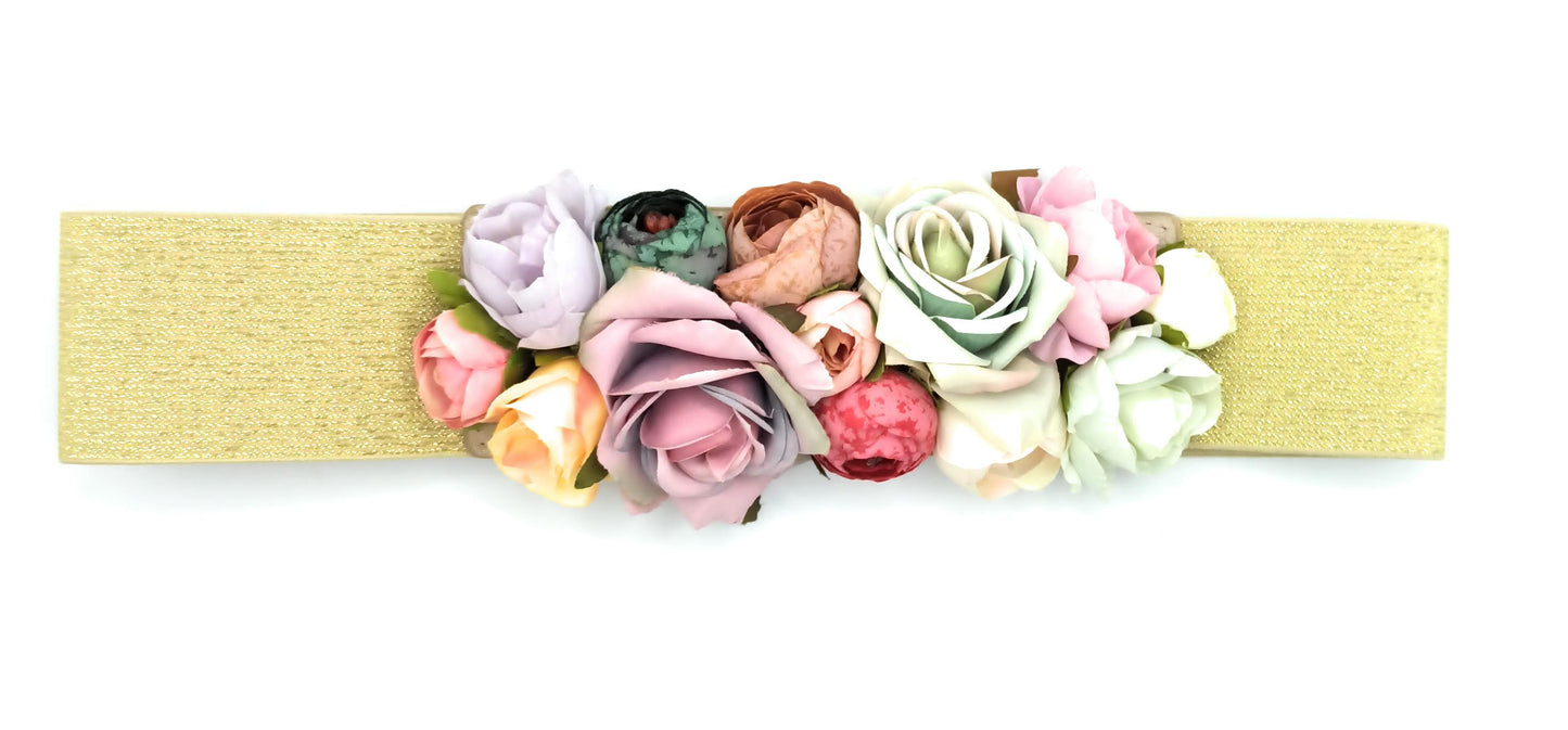 Cinturón de Flores · Oro Multi