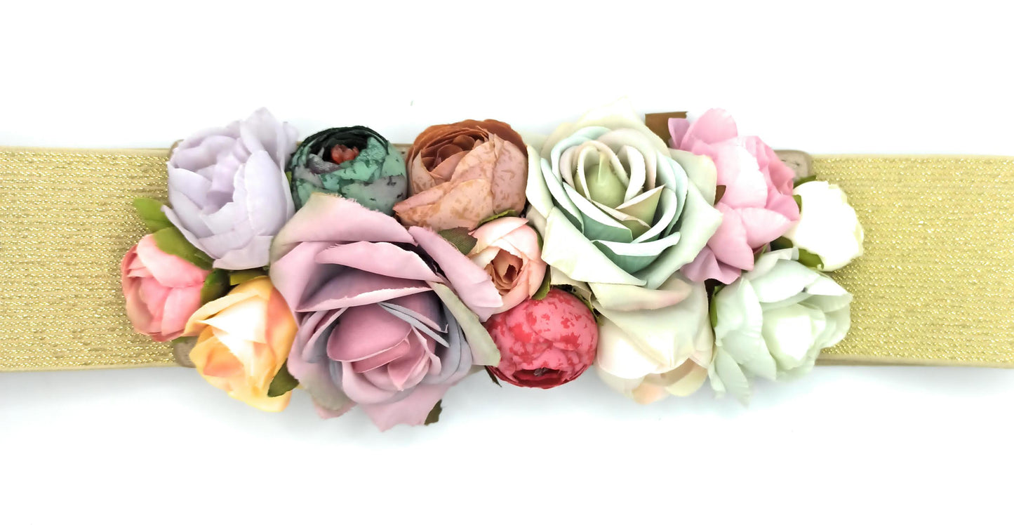 Cinturón de Flores · Oro Multi