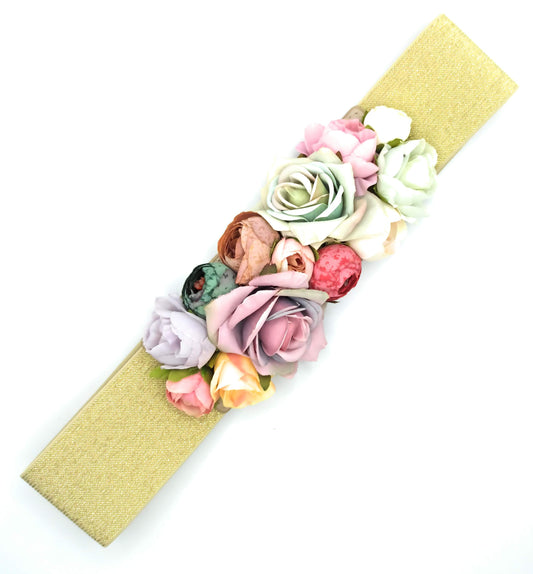 Cinturón de Flores · Oro Multi