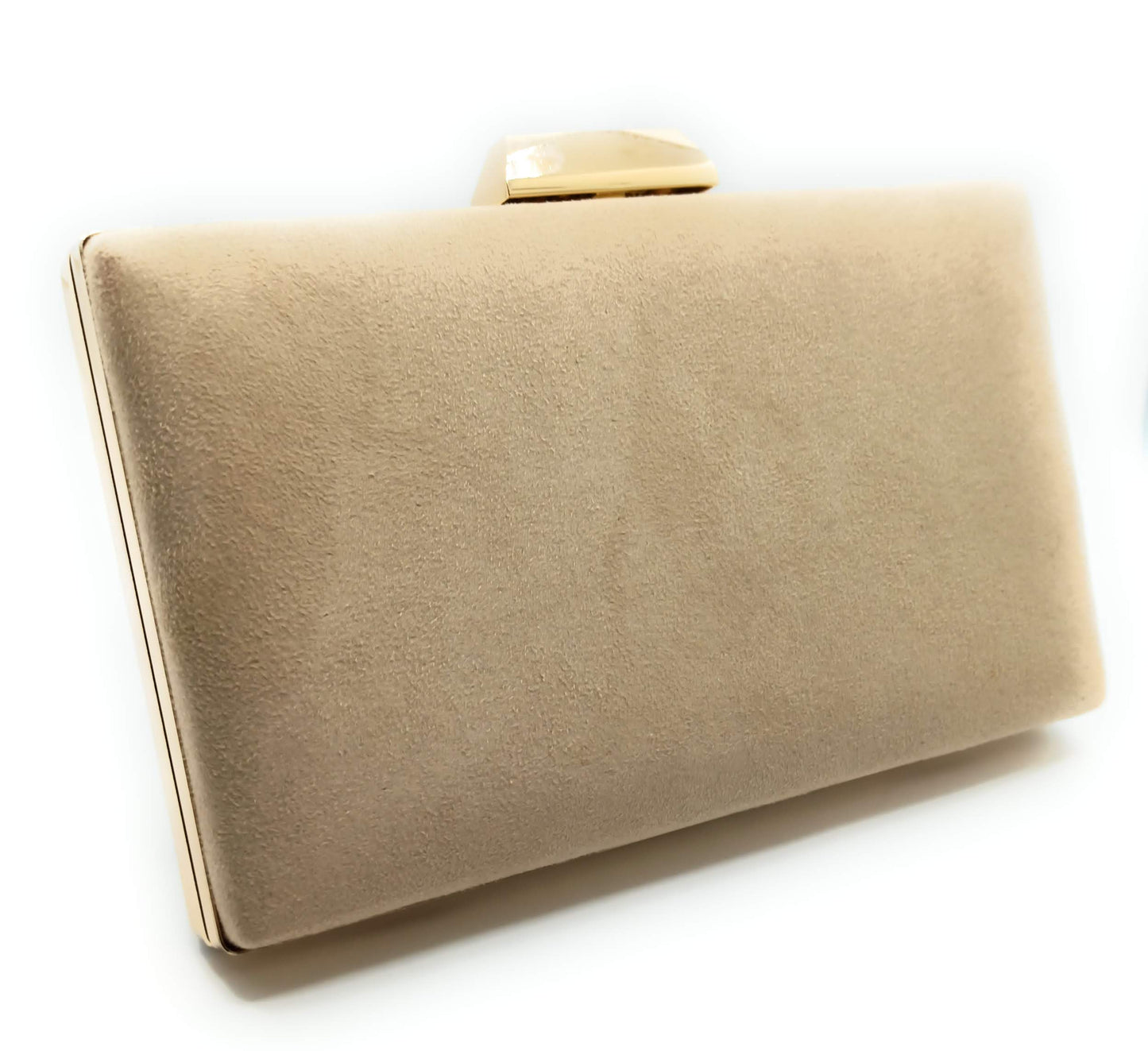 Cartera De Mano Bolso Fiesta · Cruzado Ante Camel (última unidad!)