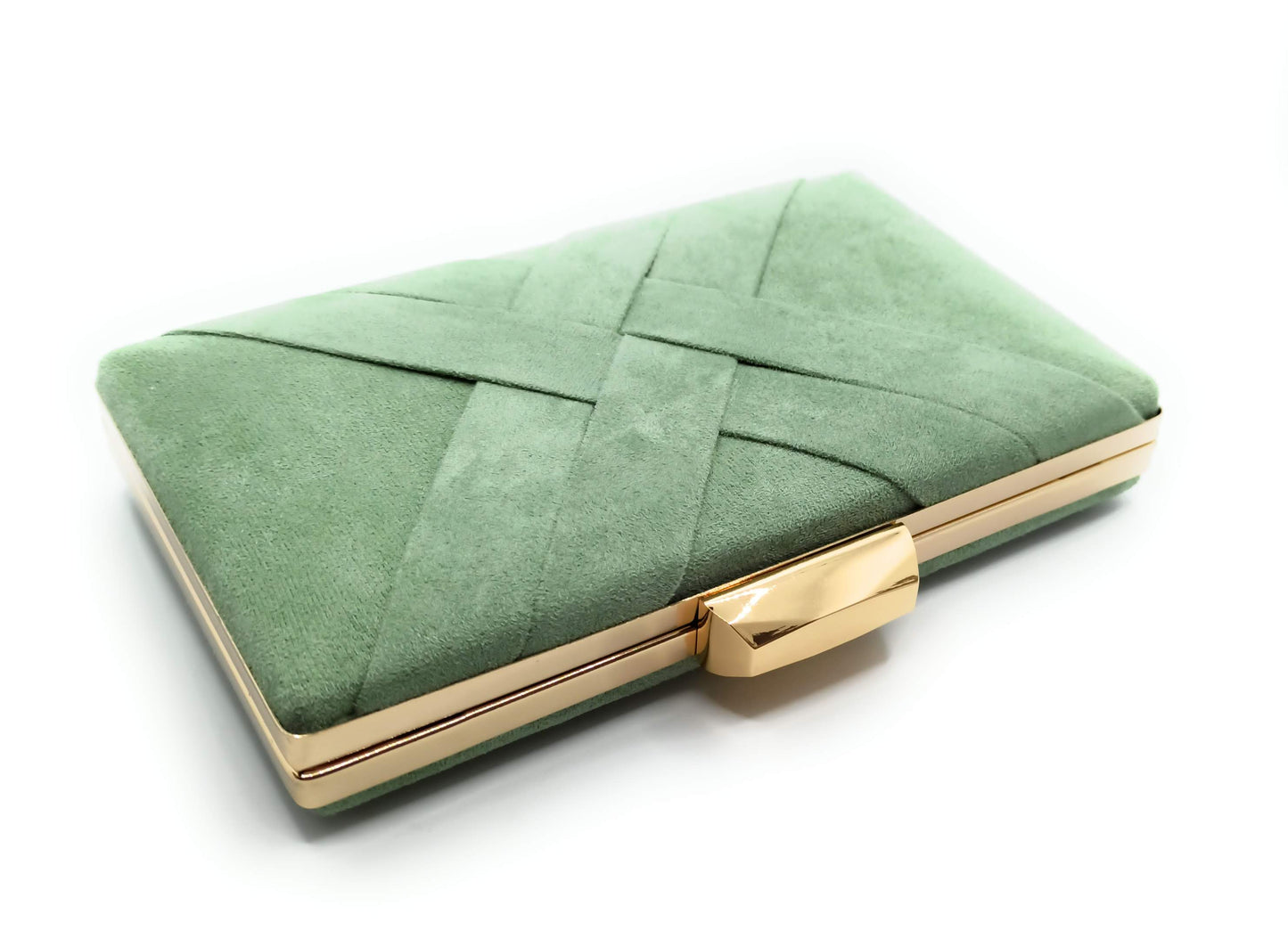 Cartera De Mano Bolso Fiesta · Cruzado Ante Menta (últimas unidades!)