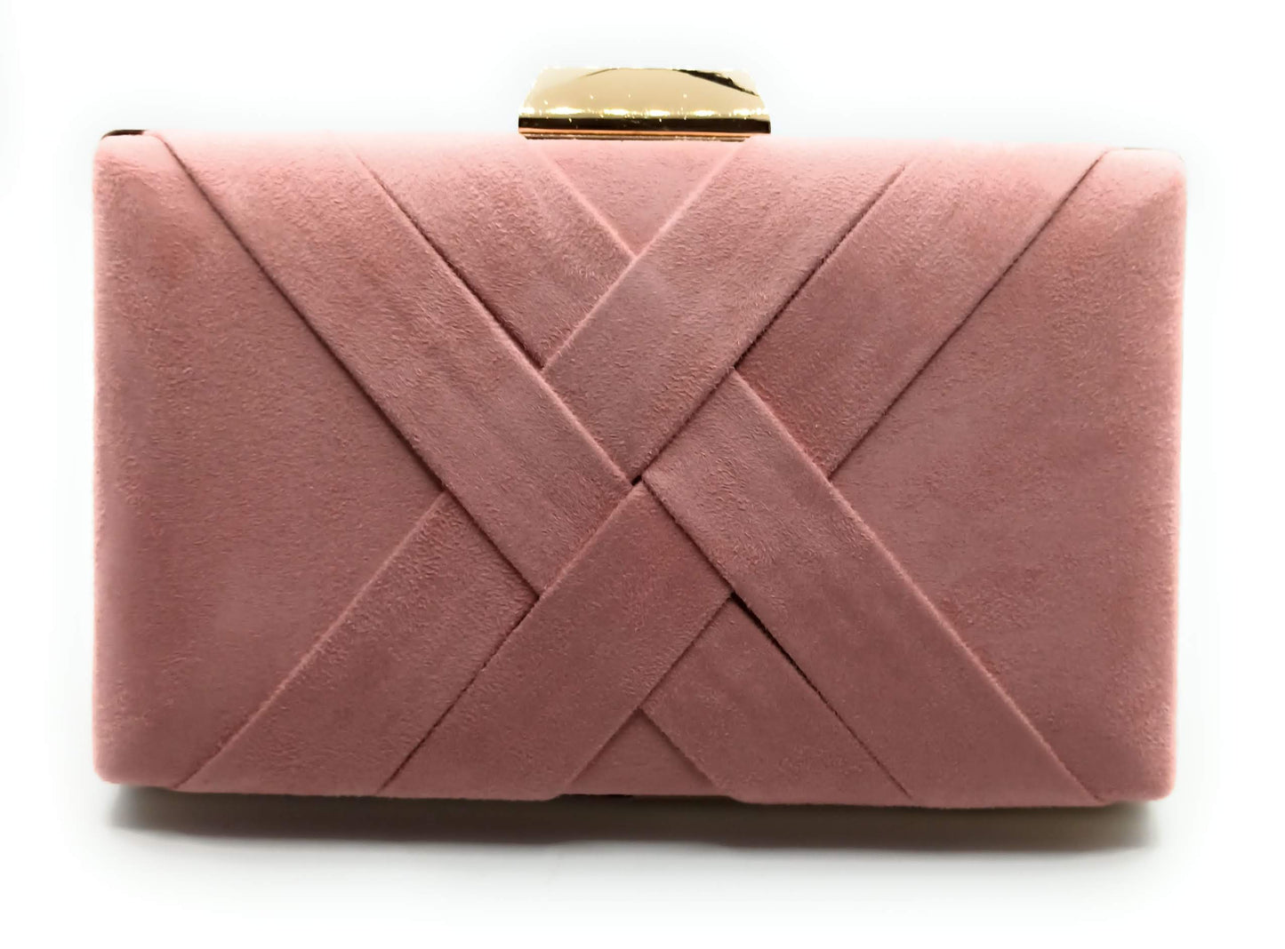 Cartera De Mano Bolso Fiesta · Cruzado Ante Rosa Viejo (últimas unidades!)