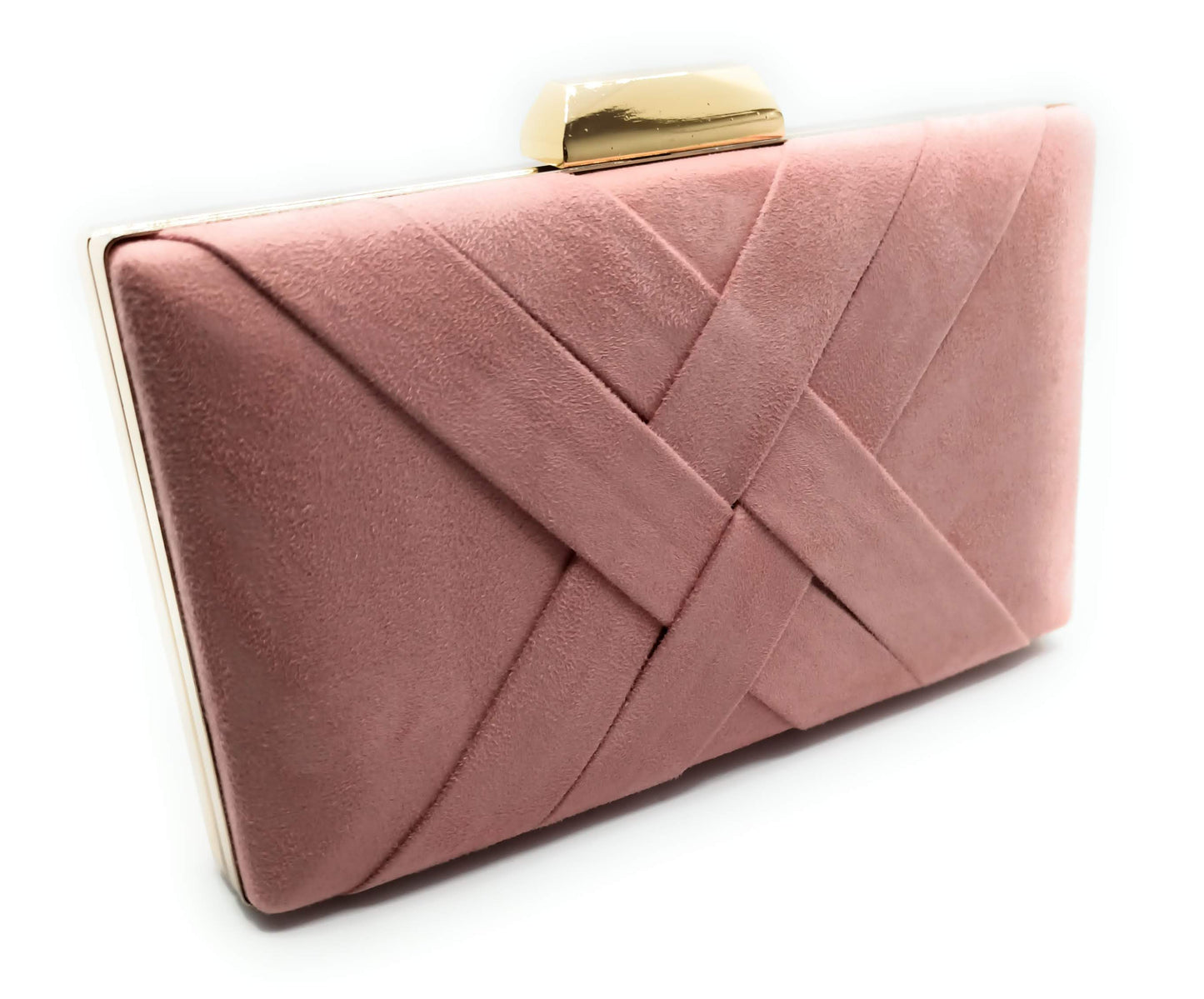 Cartera De Mano Bolso Fiesta · Cruzado Ante Rosa Viejo (últimas unidades!)