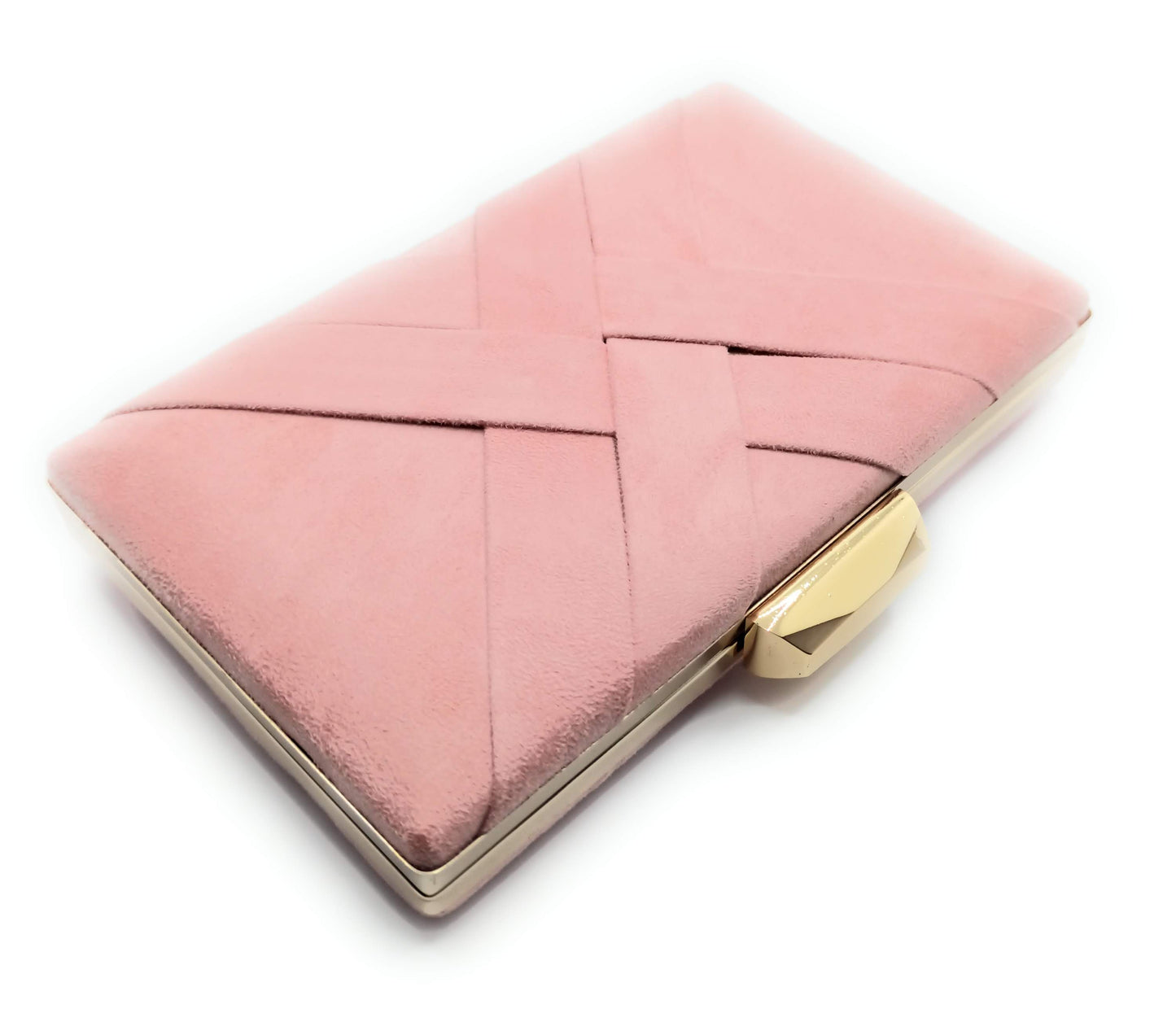 Cartera De Mano Bolso Fiesta · Cruzado Ante Rosa Viejo (últimas unidades!)