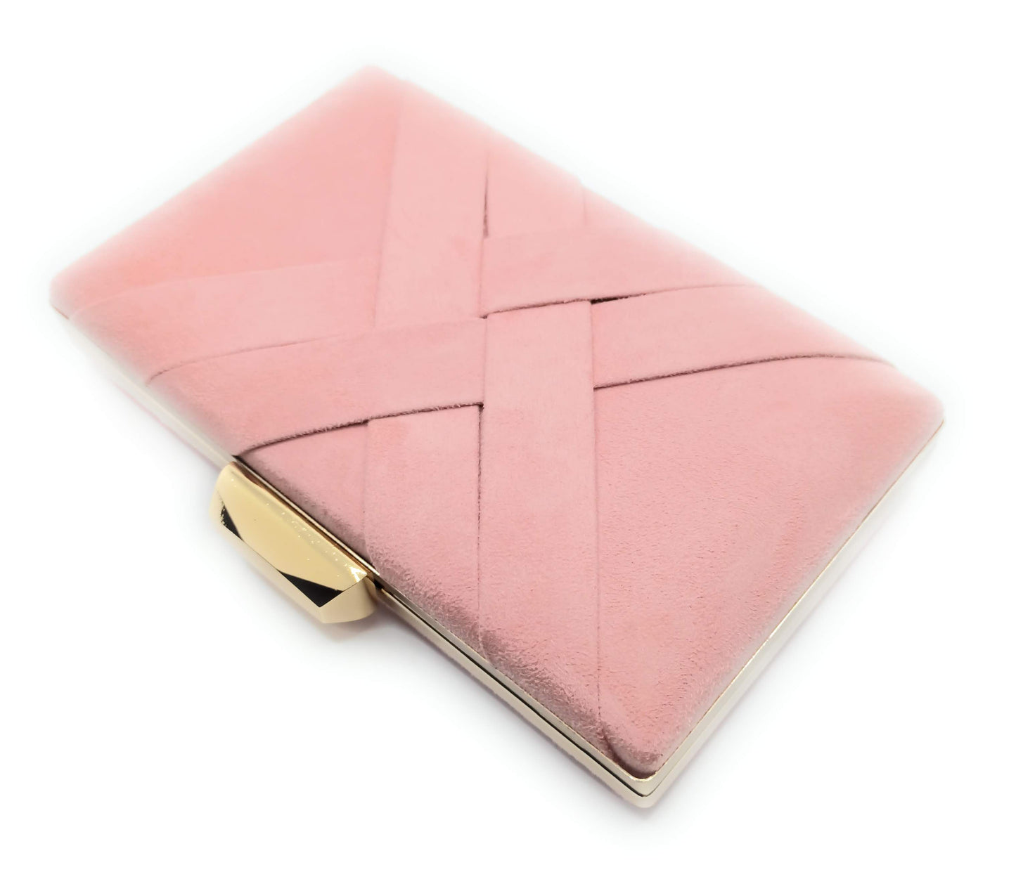 Cartera De Mano Bolso Fiesta · Cruzado Ante Rosa Viejo (últimas unidades!)