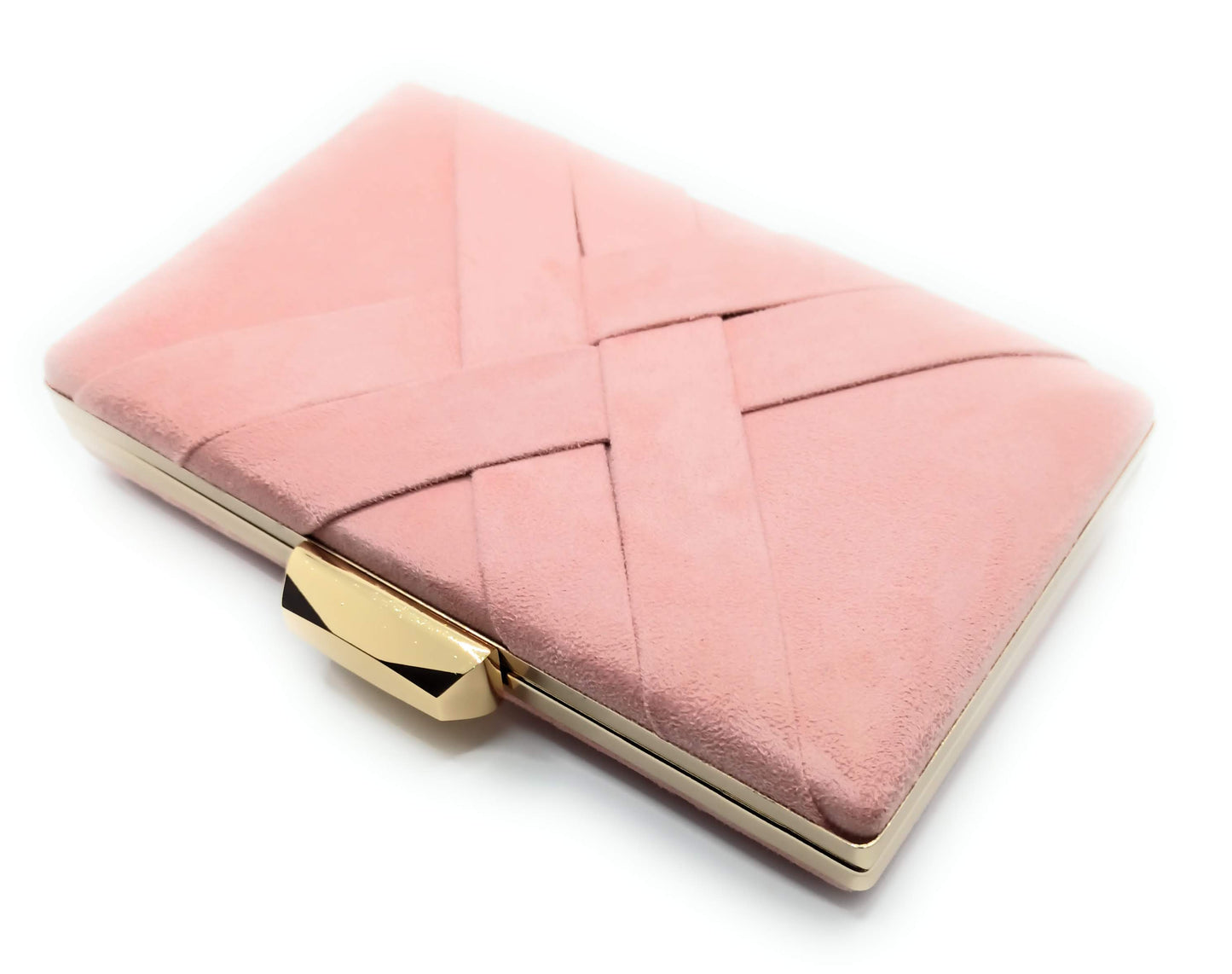 Cartera De Mano Bolso Fiesta · Cruzado Ante Rosa Viejo (últimas unidades!)