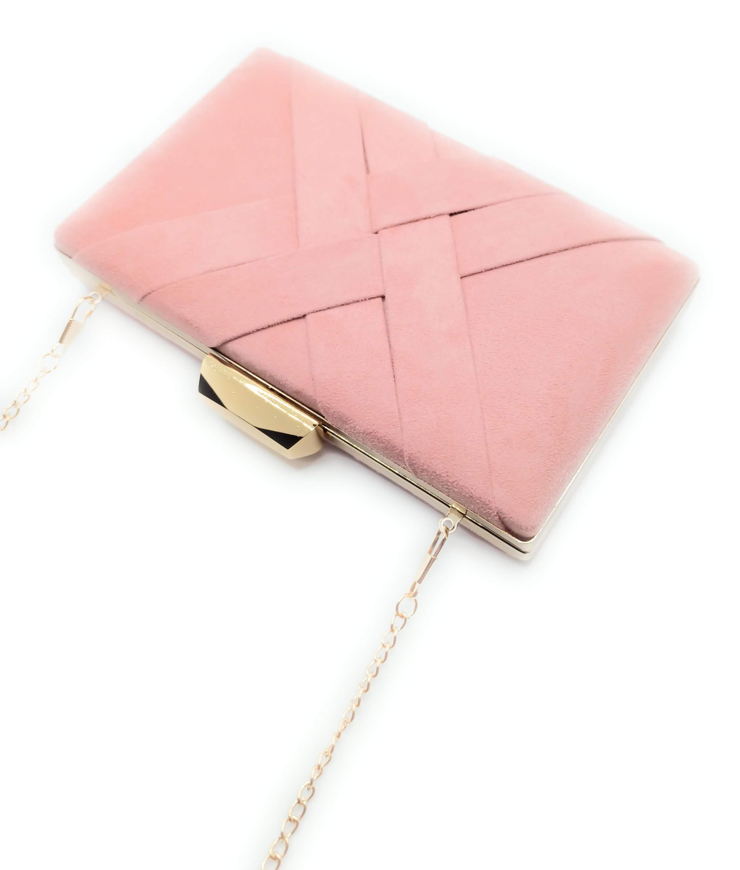 Cartera De Mano Bolso Fiesta · Cruzado Ante Rosa Viejo (últimas unidades!)