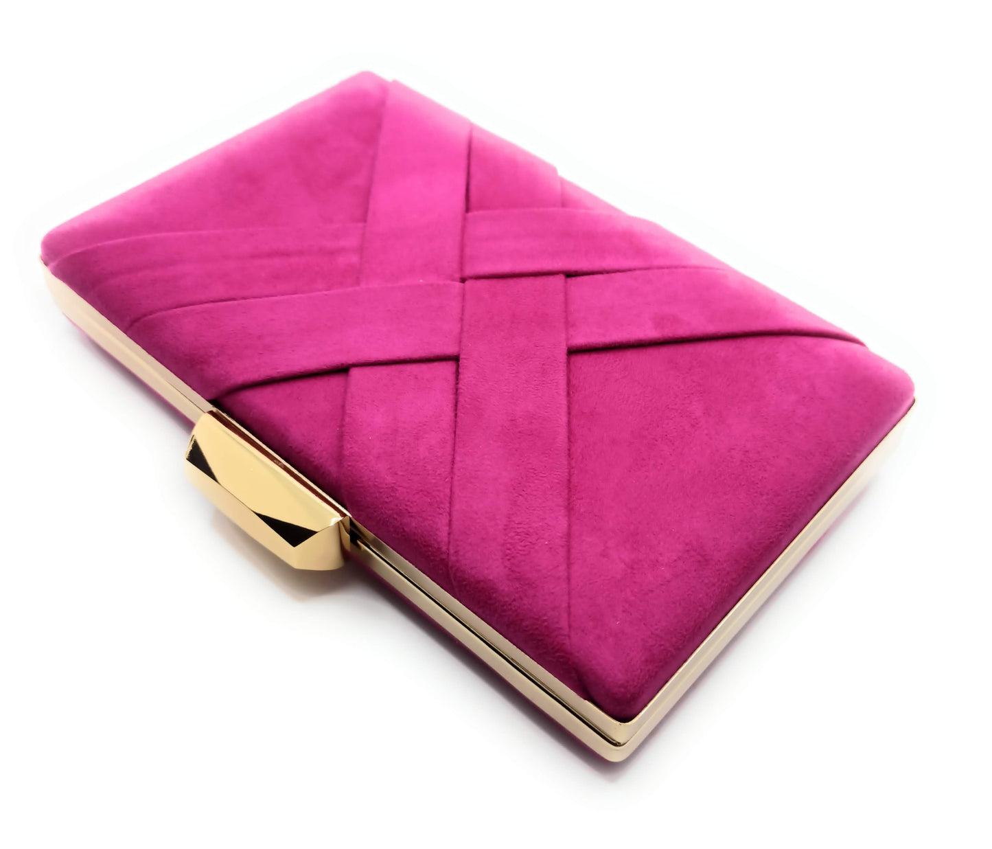 Cartera De Mano Bolso Fiesta · Cruzado Ante Buganvilla