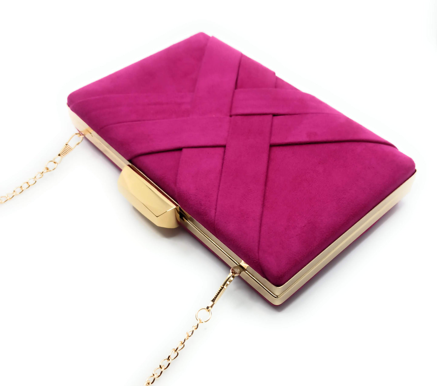 Cartera De Mano Bolso Fiesta · Cruzado Ante Buganvilla