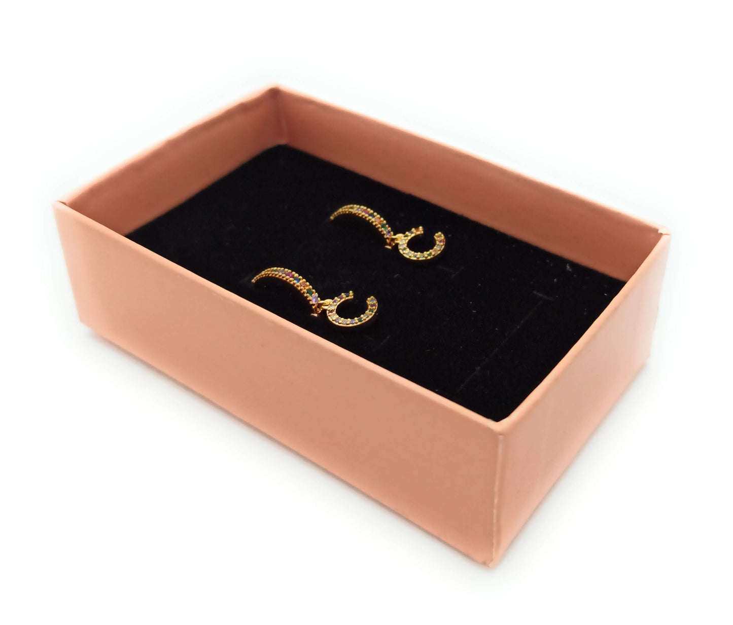 Pendientes Letras Colgantes de Aro · Inicial C