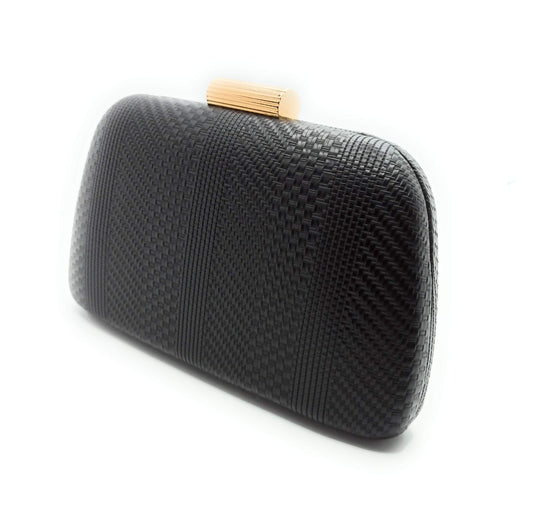 Cartera De Mano Bolso Fiesta · Trenzado Negro