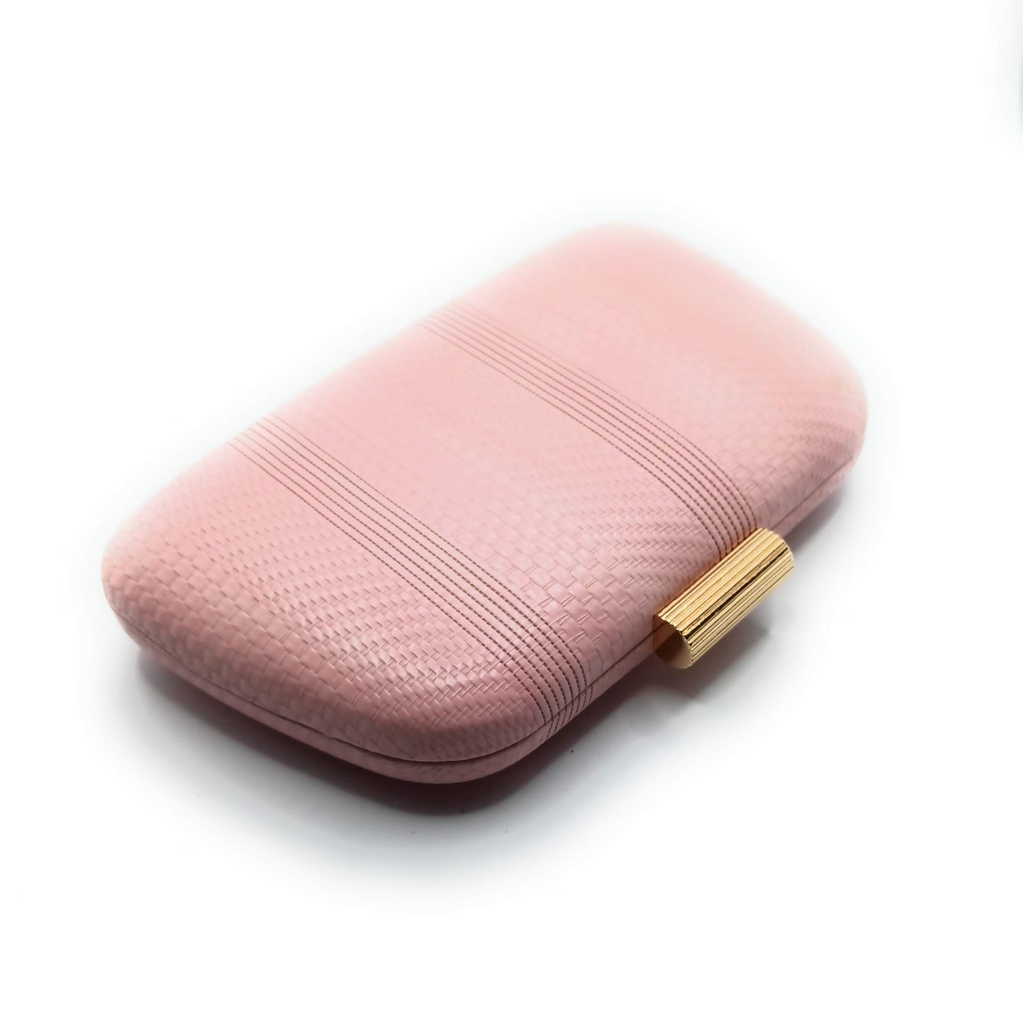 Cartera De Mano Bolso Fiesta · Trenzado Rosa Claro