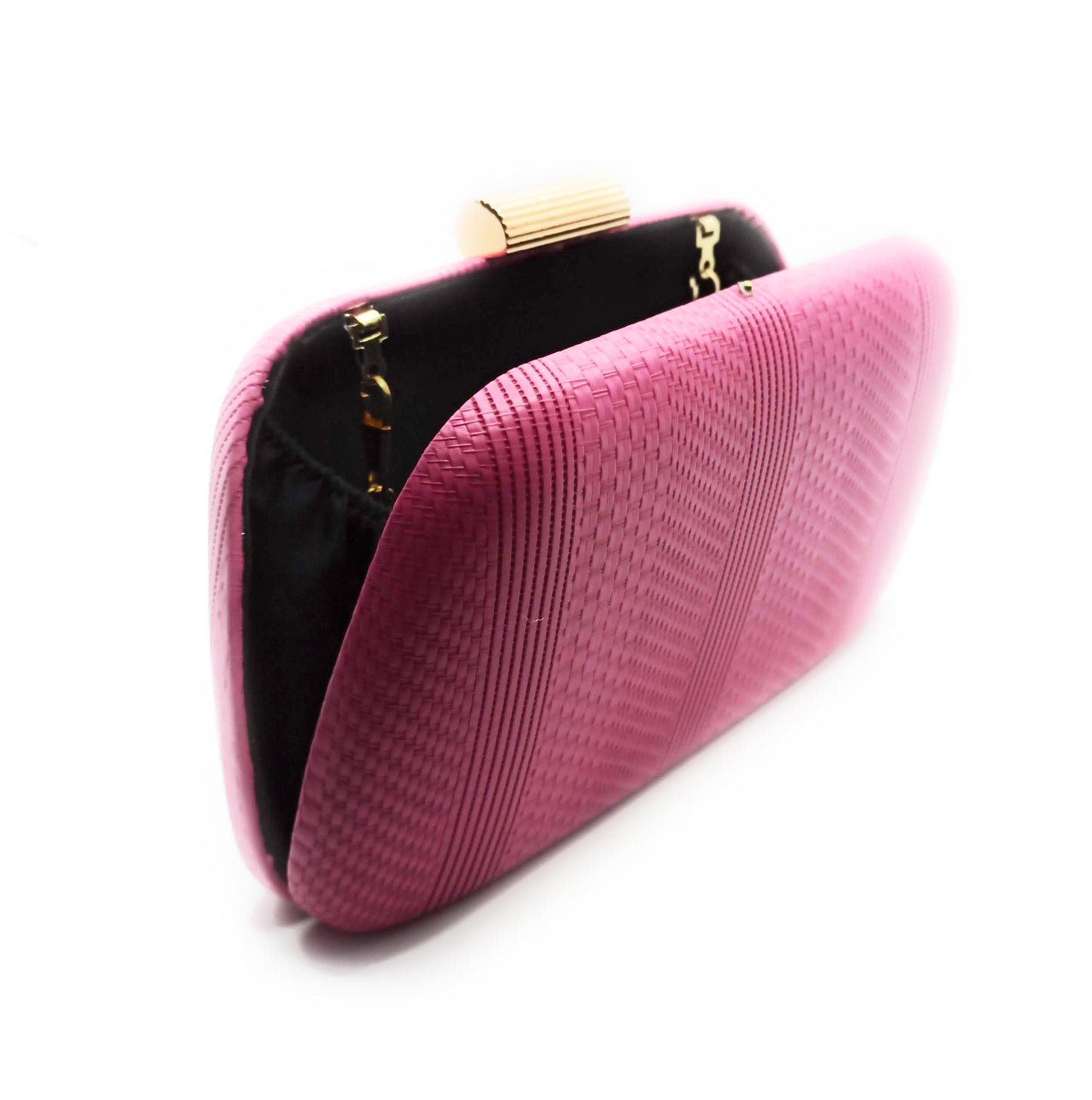 Cartera De Mano Bolso Fiesta · Trenzado Fucsia