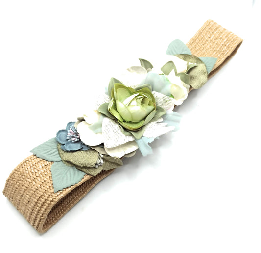 Cinturón de Flores · Rafia Menta