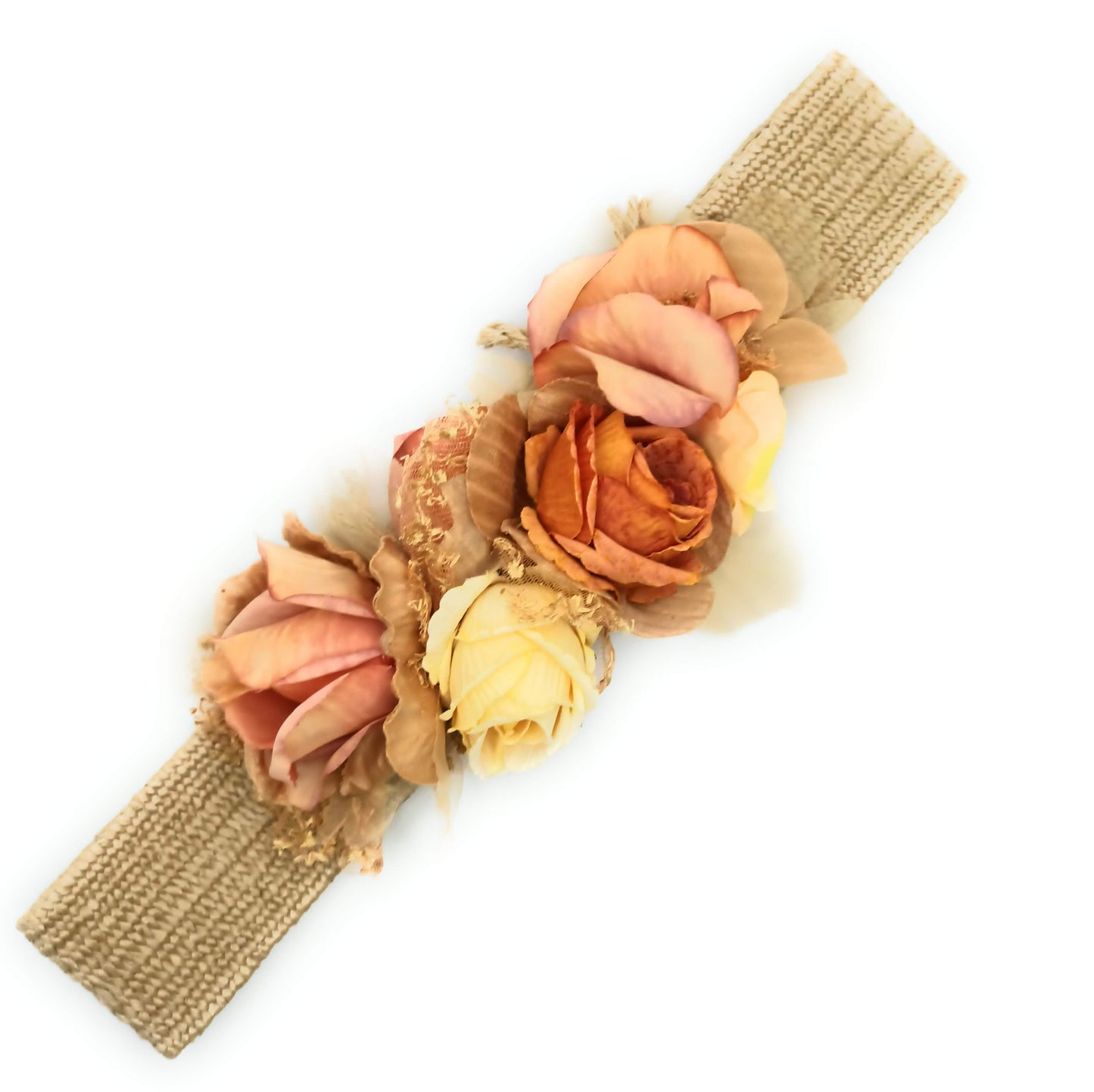 Cinturón de Flores · Rafia Naranja (última unidad!)