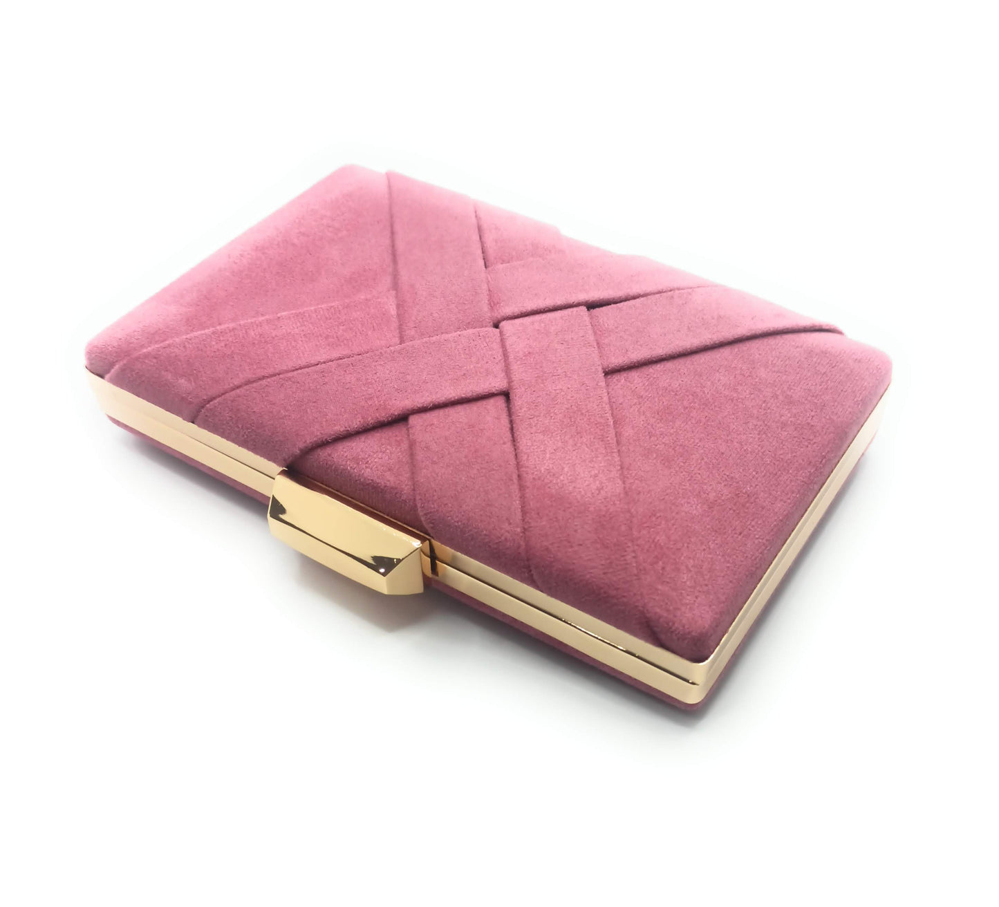 Cartera De Mano Bolso Fiesta · Cruzado Ante Granate (última unidad!)