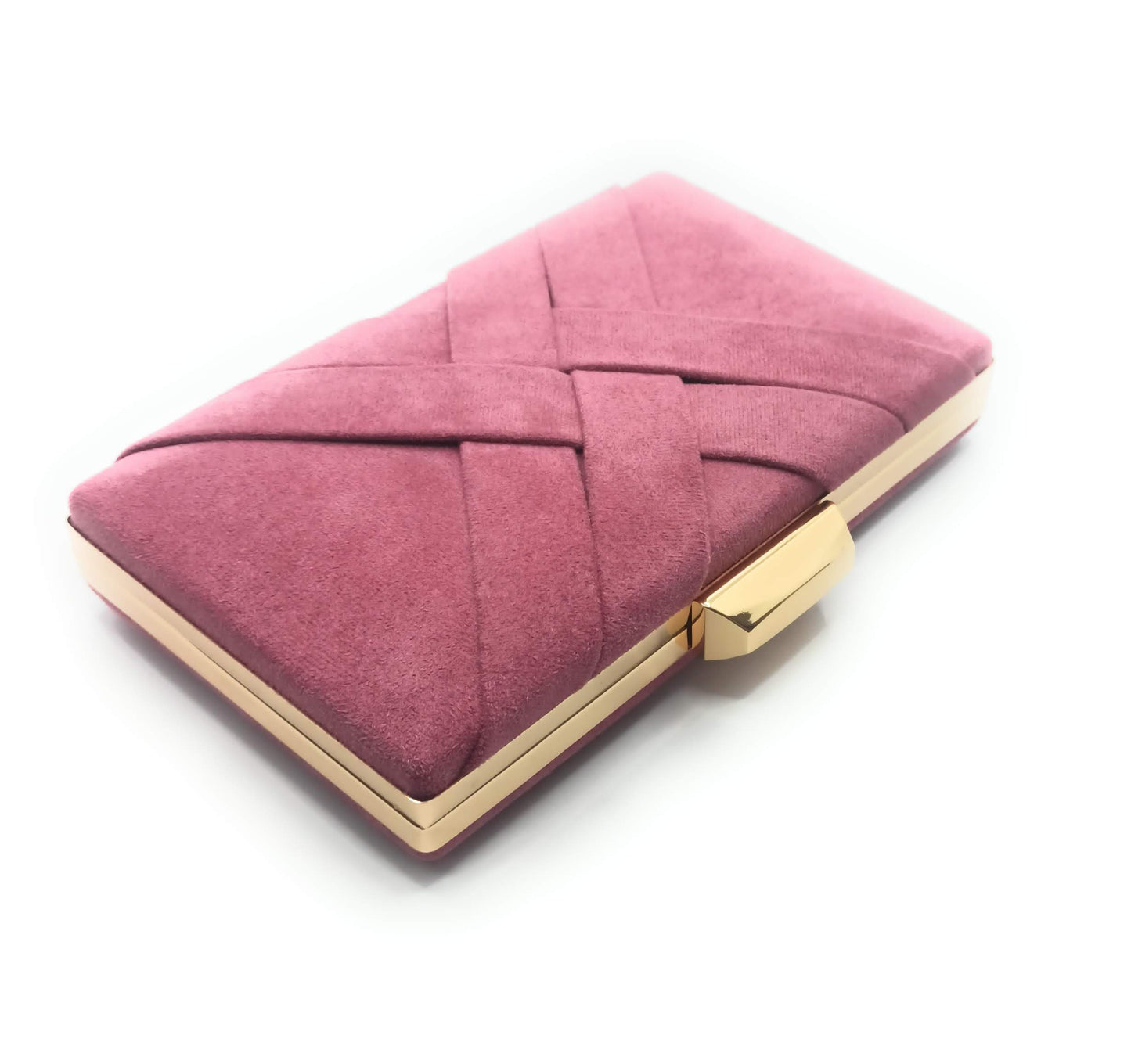 Cartera De Mano Bolso Fiesta · Cruzado Ante Granate (última unidad!)