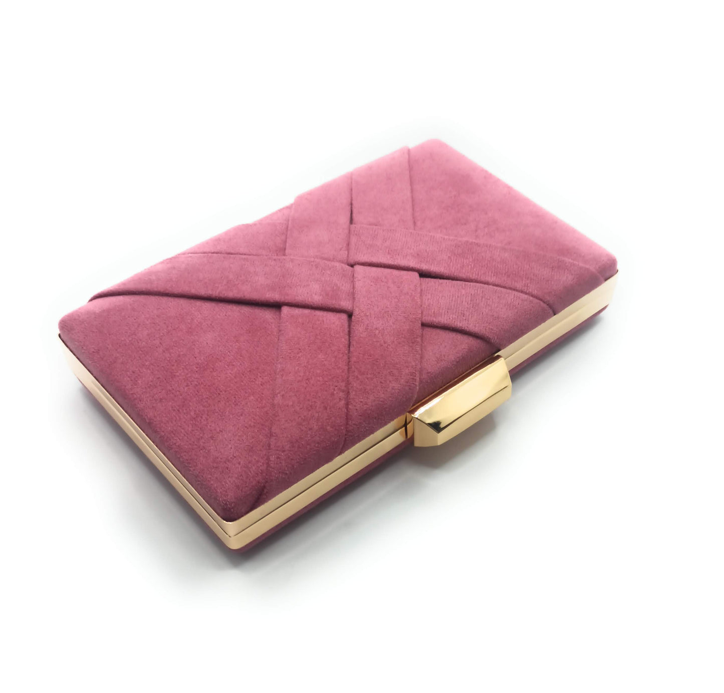 Cartera De Mano Bolso Fiesta · Cruzado Ante Granate (última unidad!)