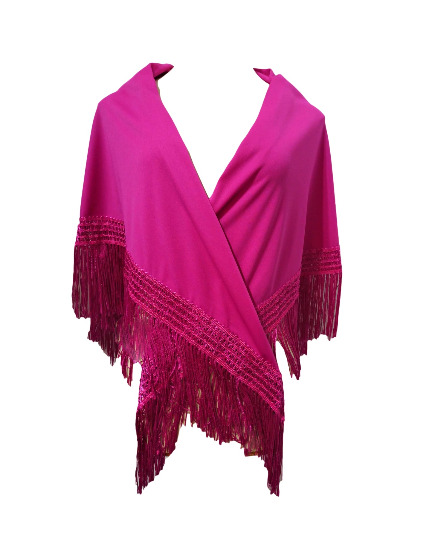 Mantoncillo grande y liso de flamenca · Buganvilla (160 x 85cm)