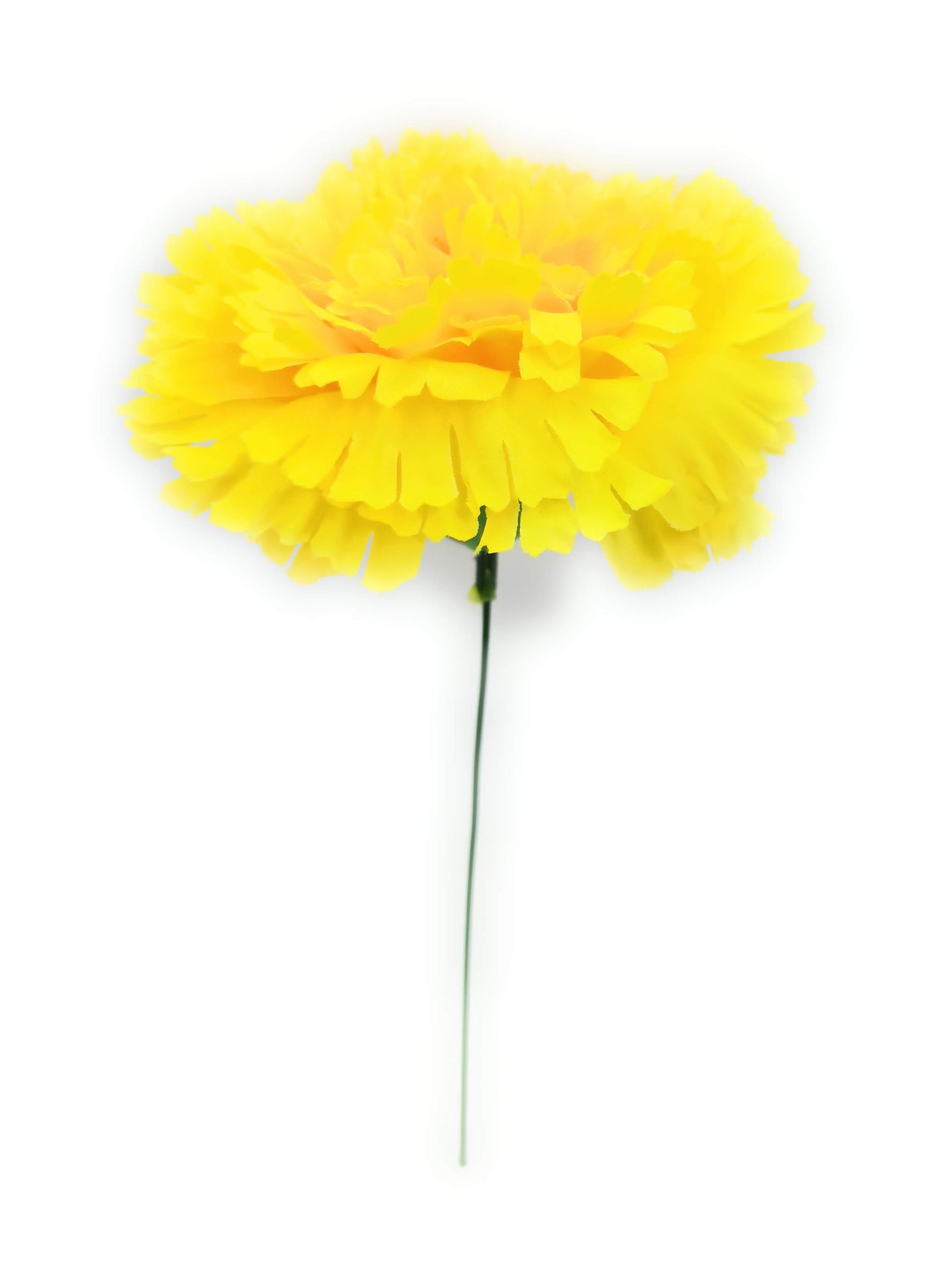 Clavel XL Flor Flamenca Grande Adorno Pelo Mujer · Amarillo Ø13cm