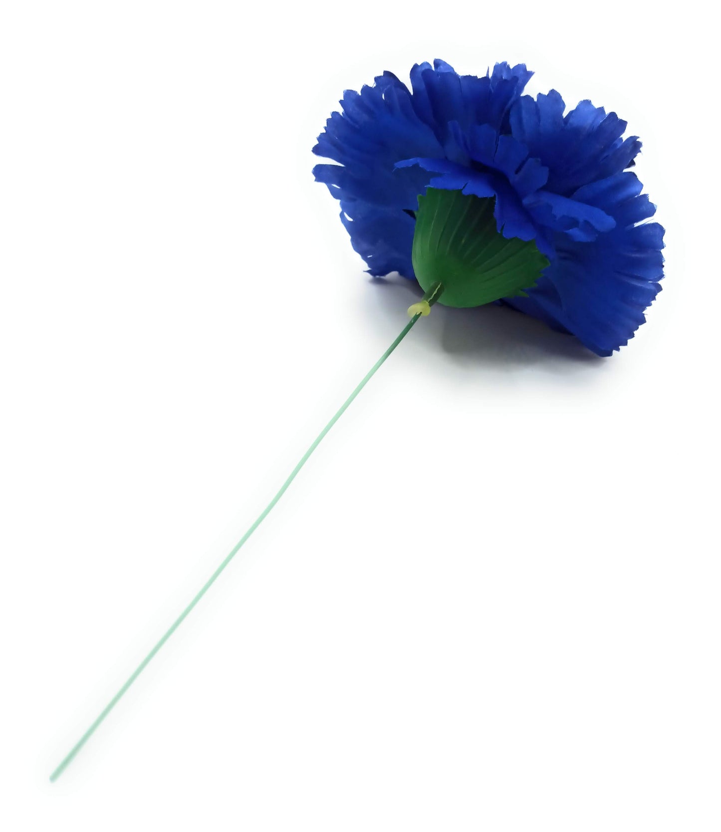 Clavel XL Flor Flamenca Grande Adorno Pelo Mujer · Azul Ø13cm