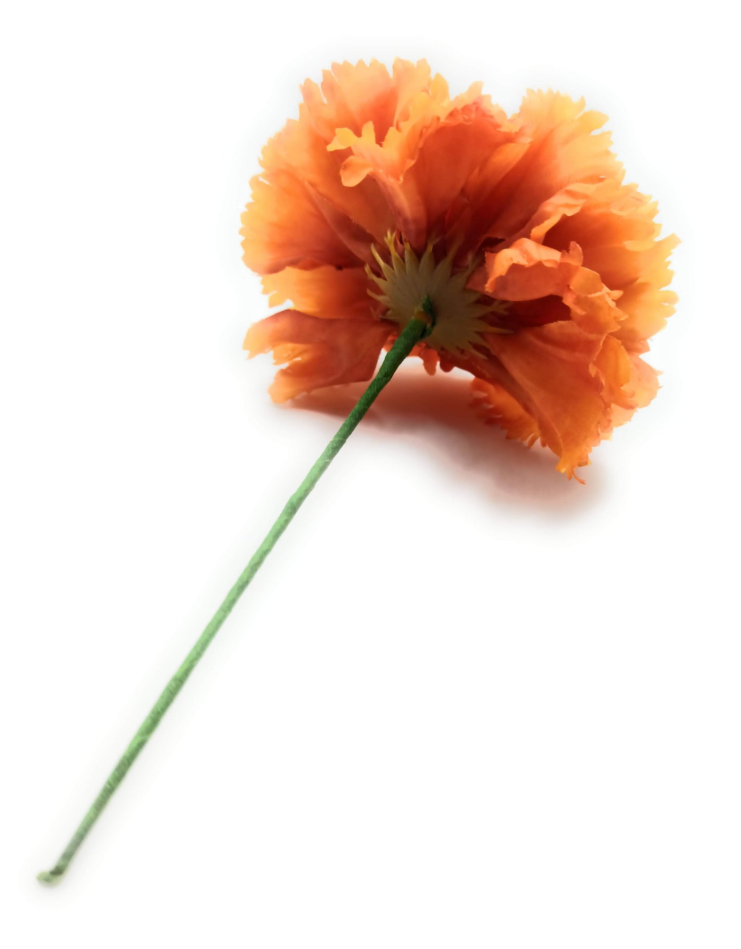 Clavel XL Flor Flamenca Grande Adorno Pelo Mujer · Mostaza Ø13cm