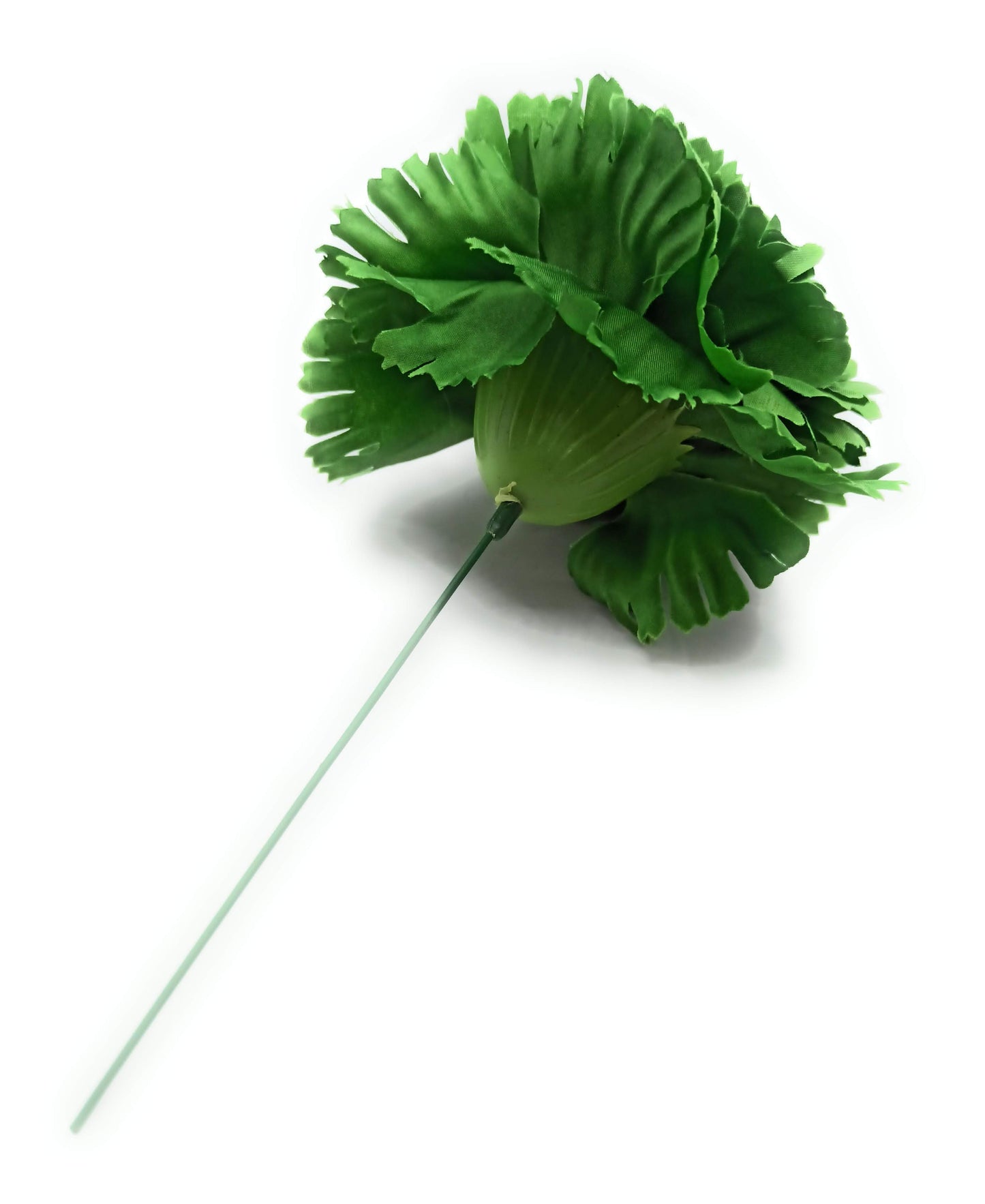 Clavel XL Flor Flamenca Grande Adorno Pelo Mujer · Verde Bosque Ø13cm