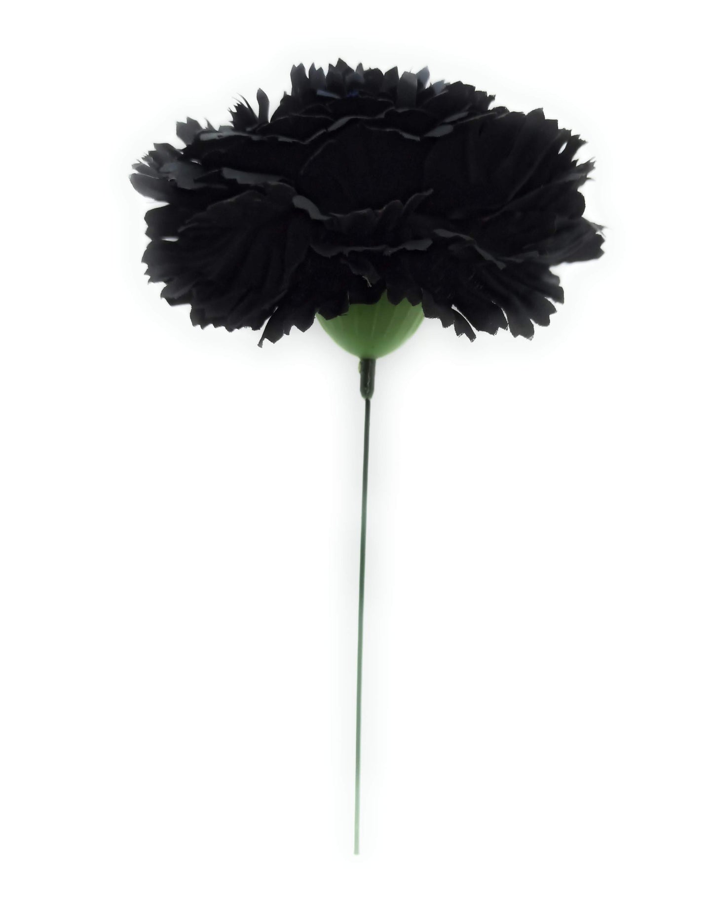 Clavel XL Flor Flamenca Grande Adorno Pelo Mujer · Negro Ø13cm