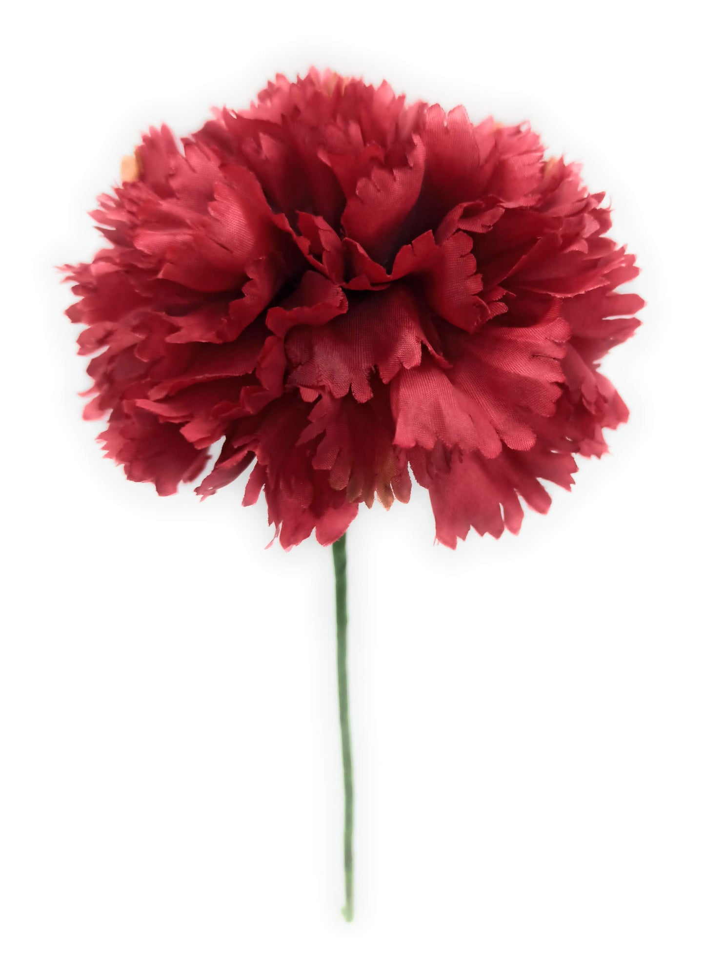 Clavel XL Flor Flamenca Grande Adorno Pelo Mujer · Burdeos Ø13cm