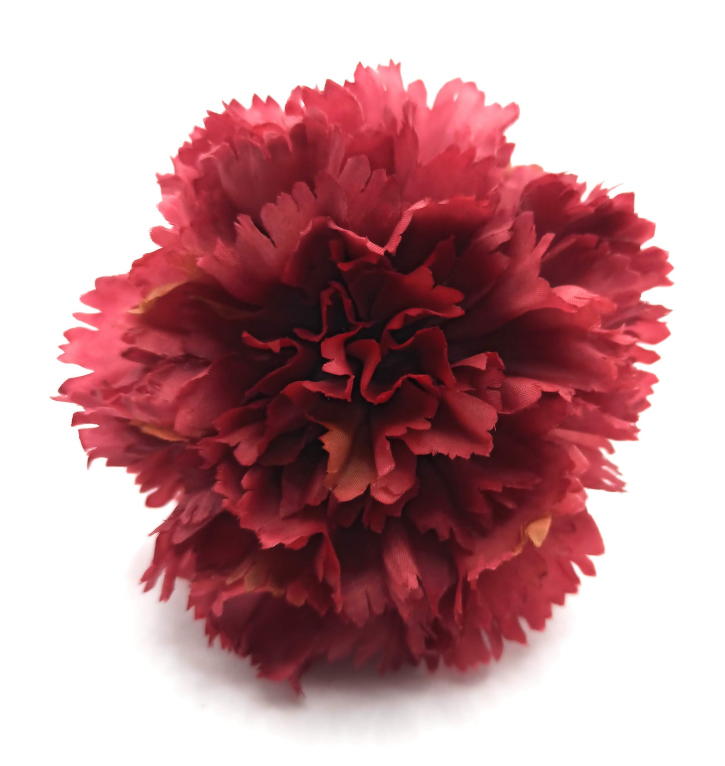 Clavel XL Flor Flamenca Grande Adorno Pelo Mujer · Burdeos Ø13cm