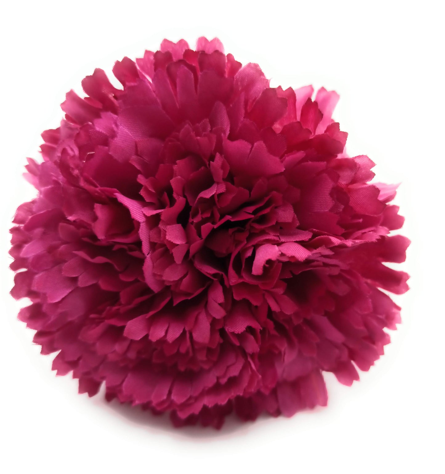 Clavel XL Grande Flamenco Flor Pelo · Buganvilla Ø13cm (última unidad!)