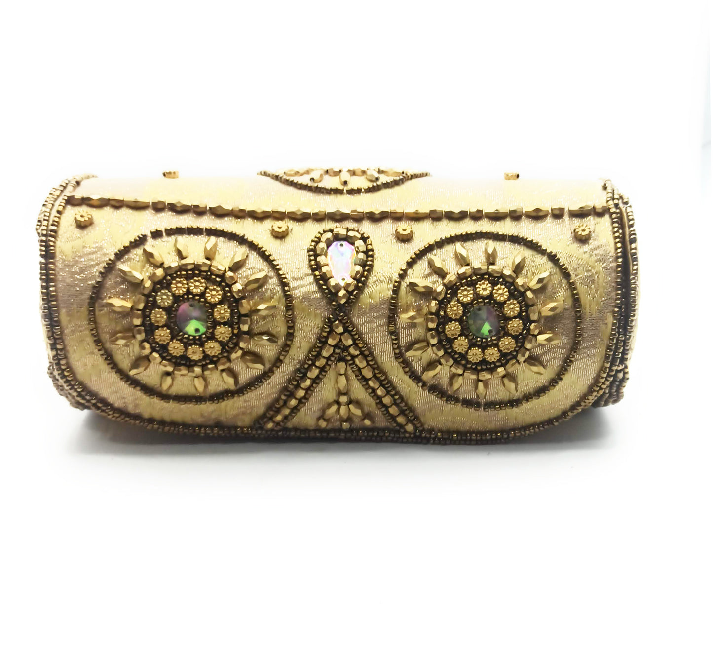 Cartera De Mano Bolso Fiesta · Artesanía étnica bordada, Tubo Dorado (última unidad!)