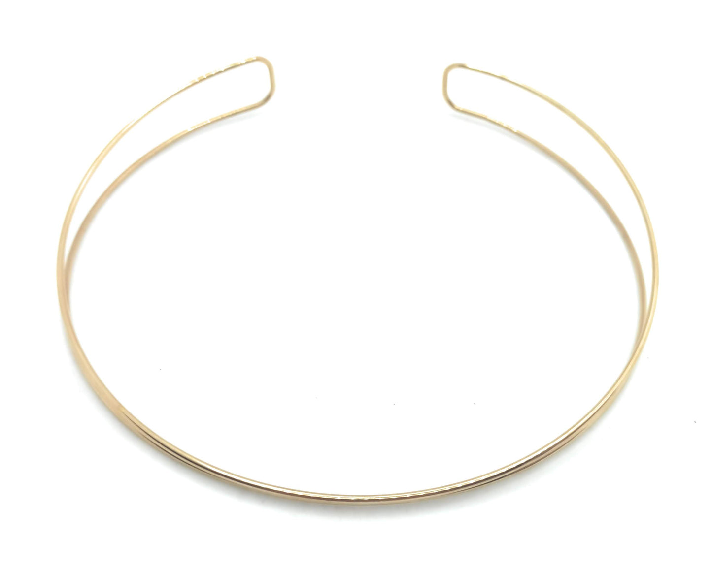 Choker Dorado Doble Aro · 2 Aros Oro