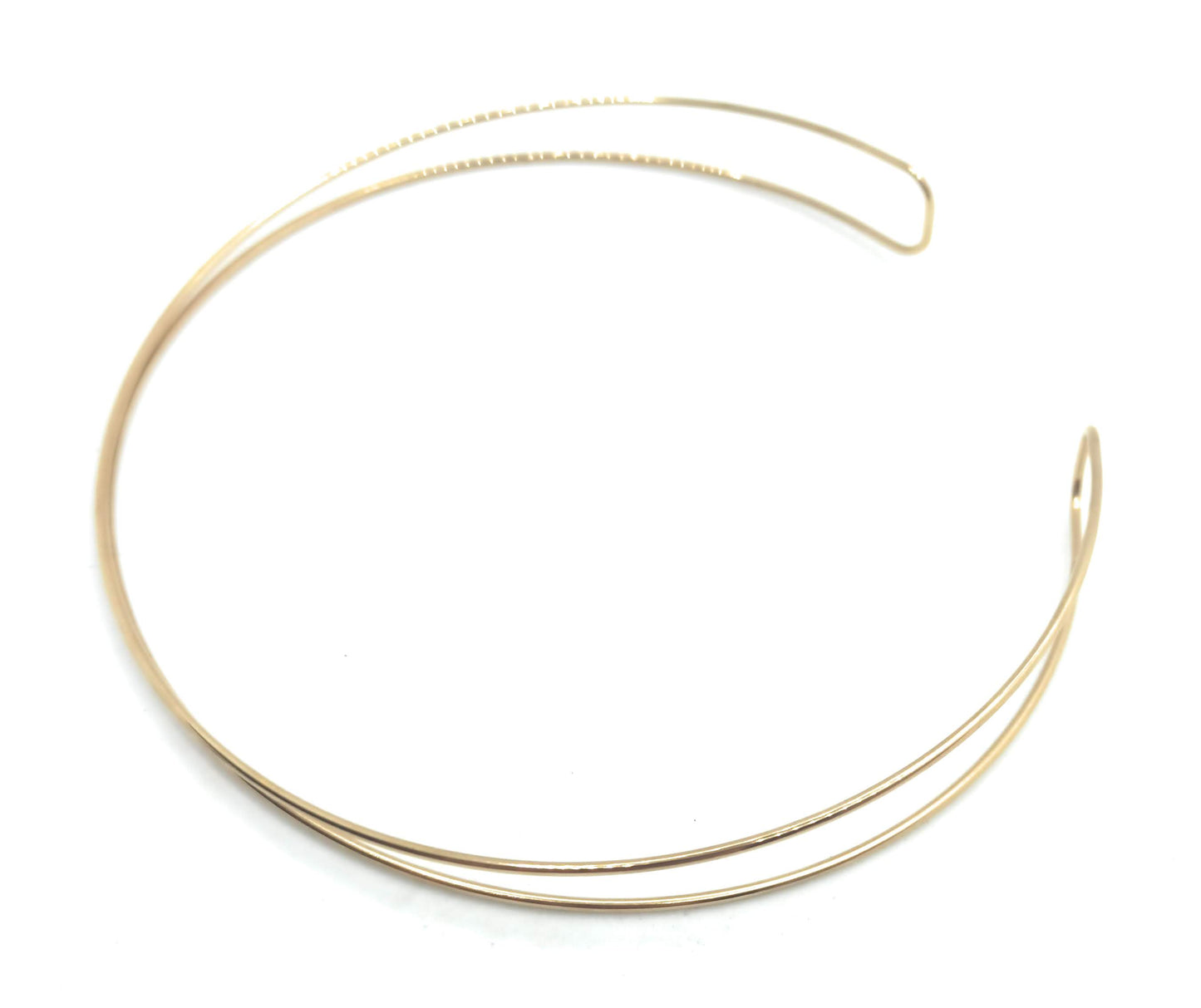 Choker Dorado Doble Aro · 2 Aros Oro