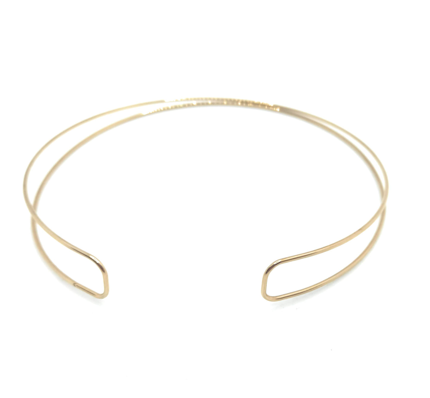 Choker Dorado Doble Aro · 2 Aros Oro