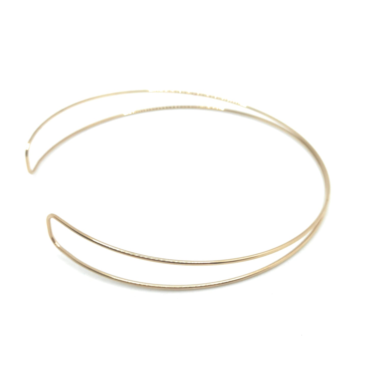 Choker Dorado Doble Aro · 2 Aros Oro