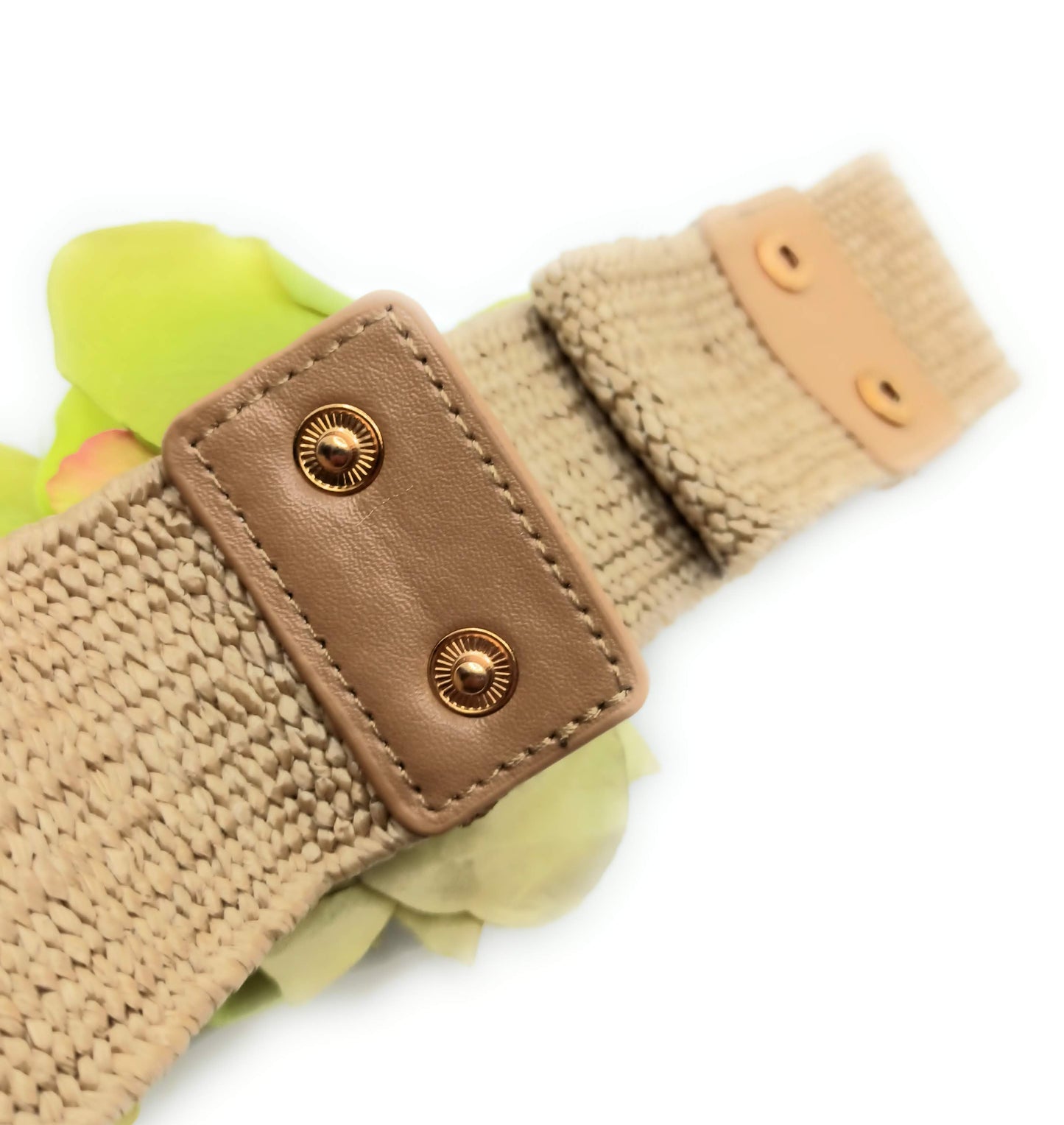 Cinturón de Flores · Rafia Verde Claro