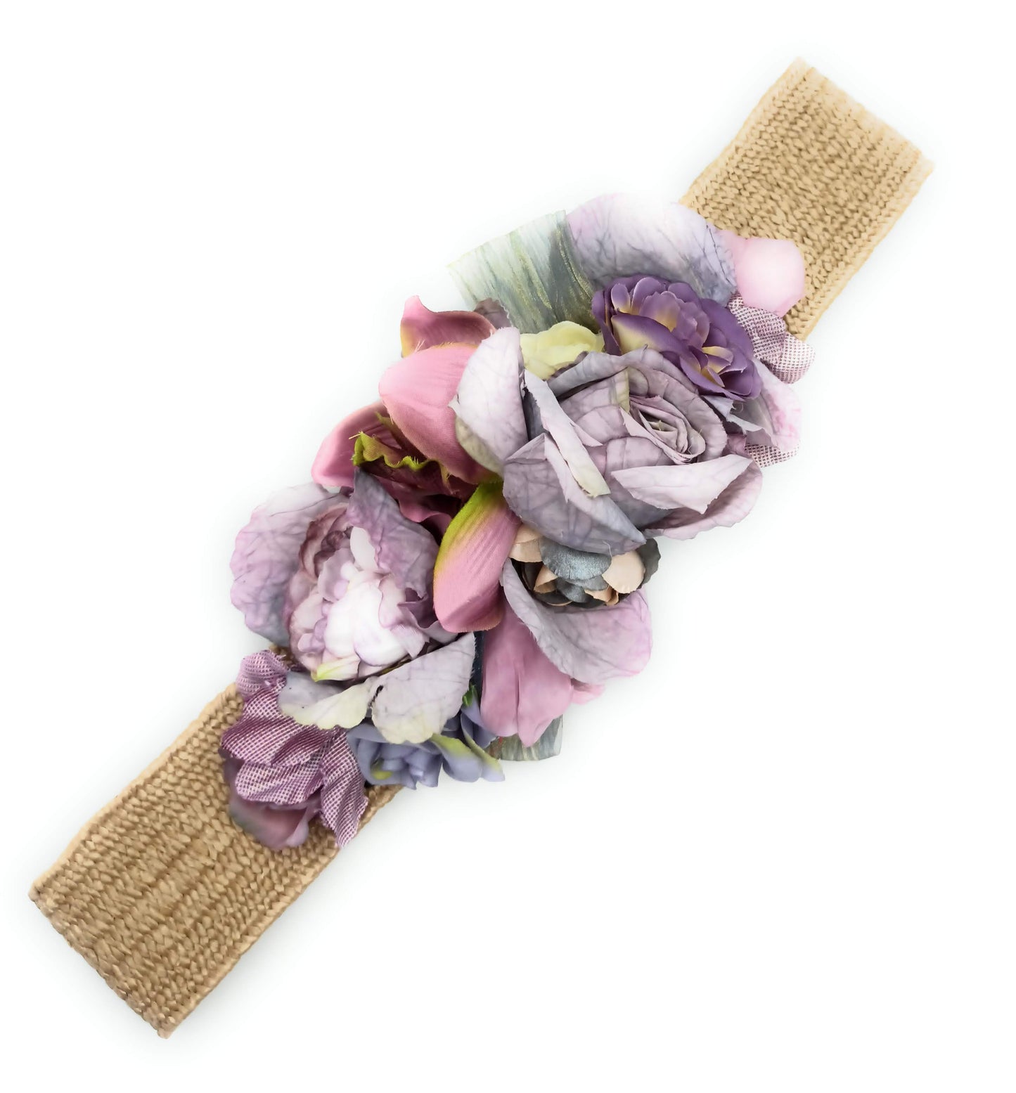 Cinturón de Flores · Rafia Lila Morado (última unidad!)