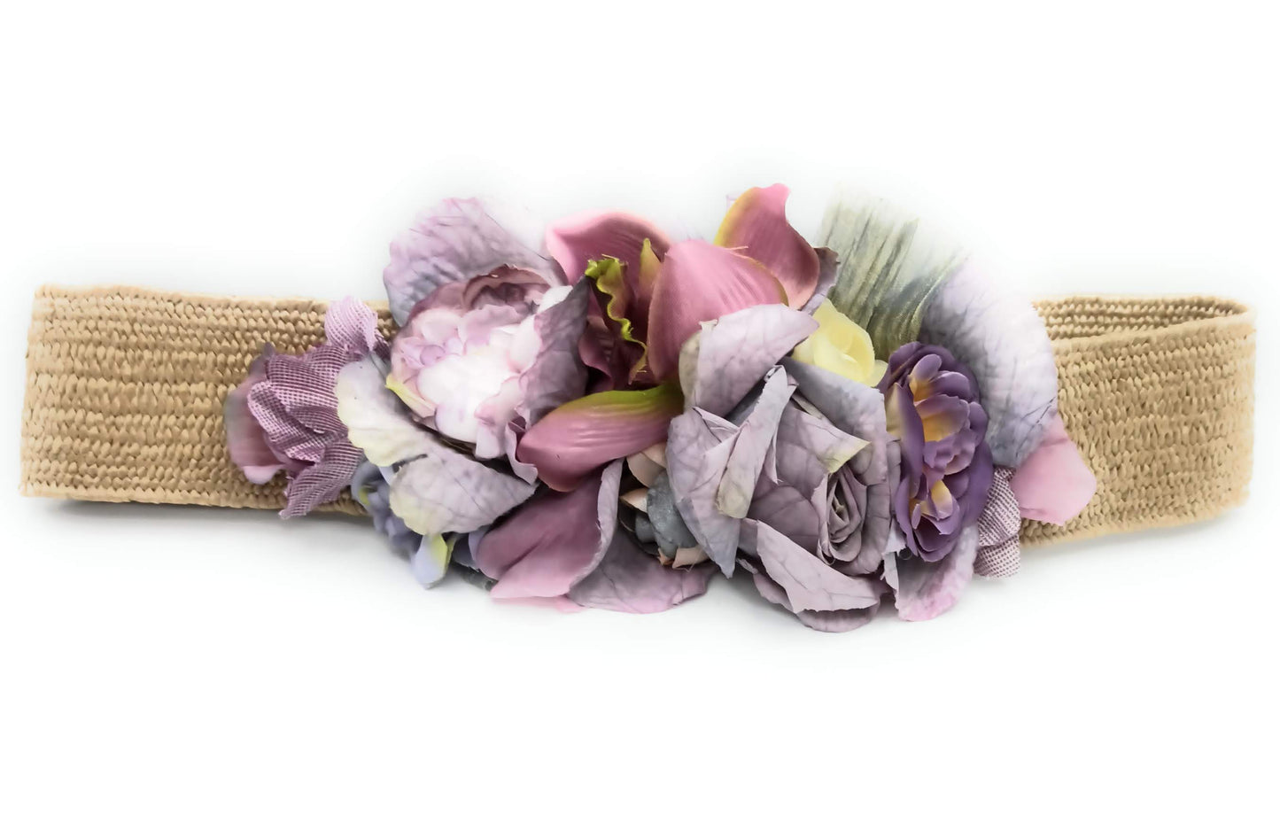 Cinturón de Flores · Rafia Lila Morado (última unidad!)