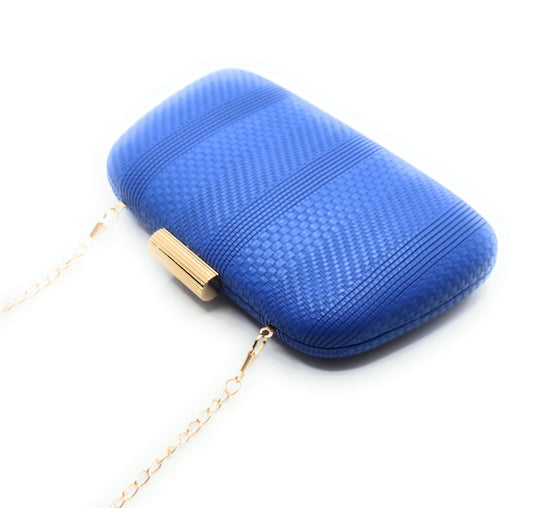 Cartera De Mano Bolso Fiesta · Trenzado Azul