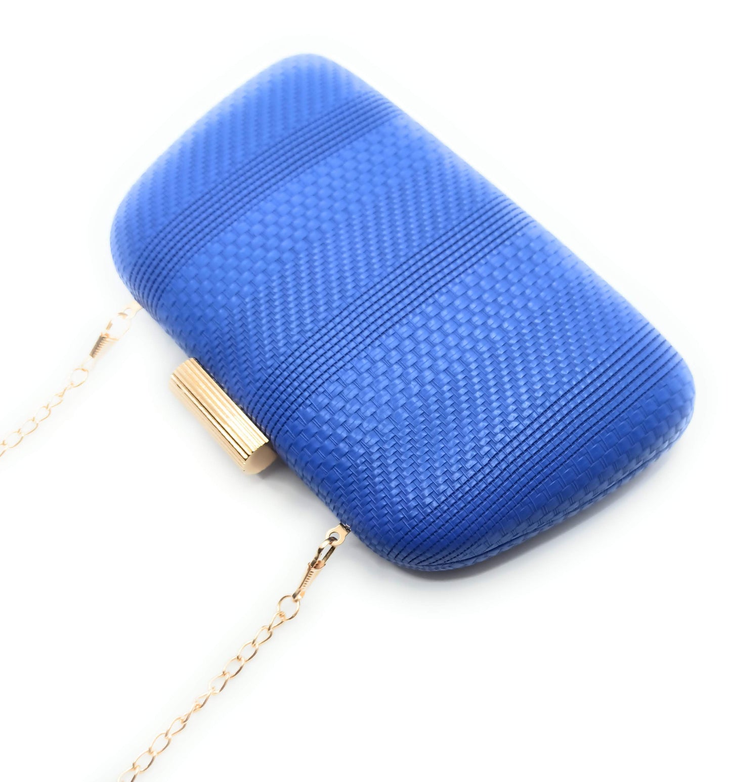 Cartera De Mano Bolso Fiesta · Trenzado Azul