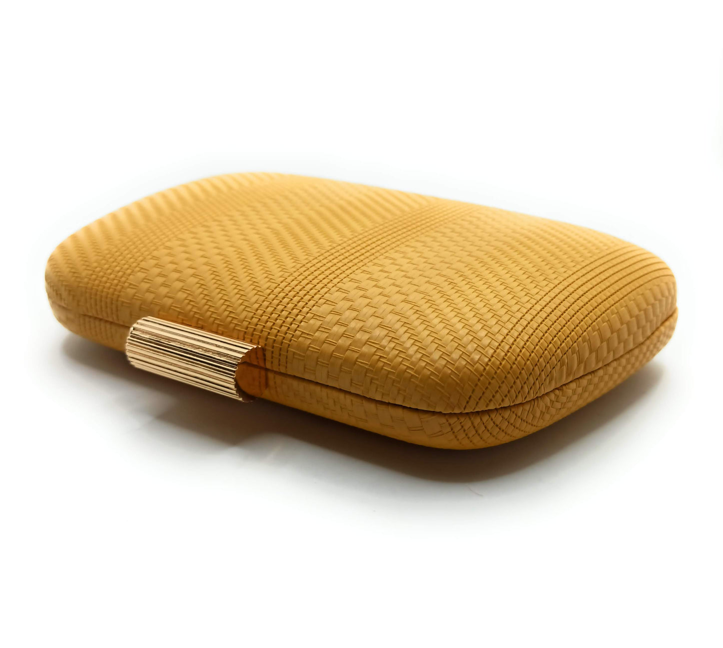 Cartera De Mano Bolso Fiesta · Trenzado Mostaza (última unidad!)