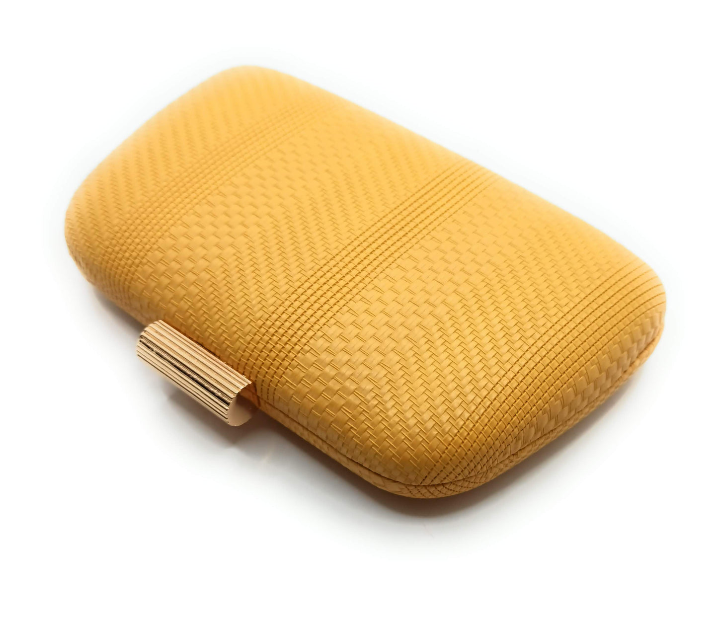 Cartera De Mano Bolso Fiesta · Trenzado Mostaza (última unidad!)
