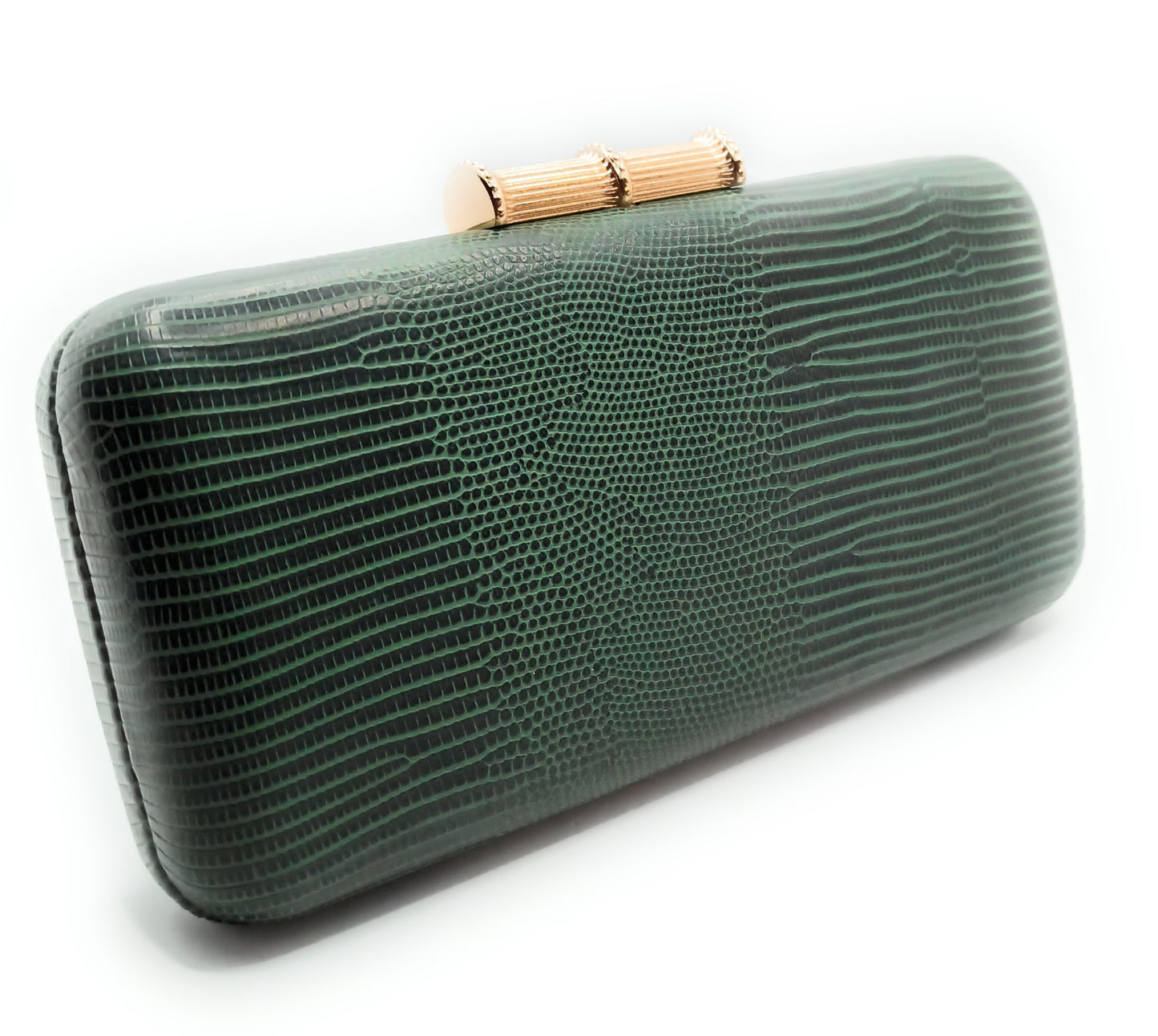 Cartera De Mano Bolso Fiesta Alargado · Bambú Verde