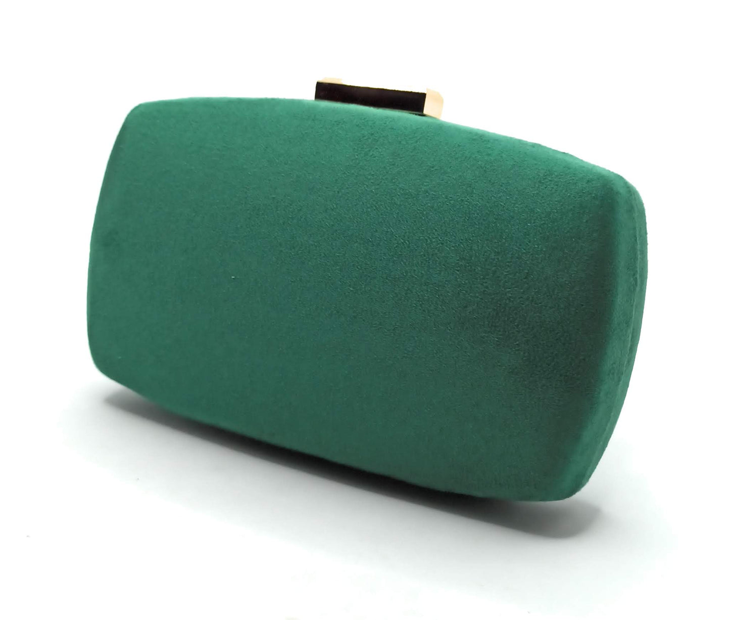 Cartera De Mano Bolso Fiesta · Ante Ovalado Verde Cesped