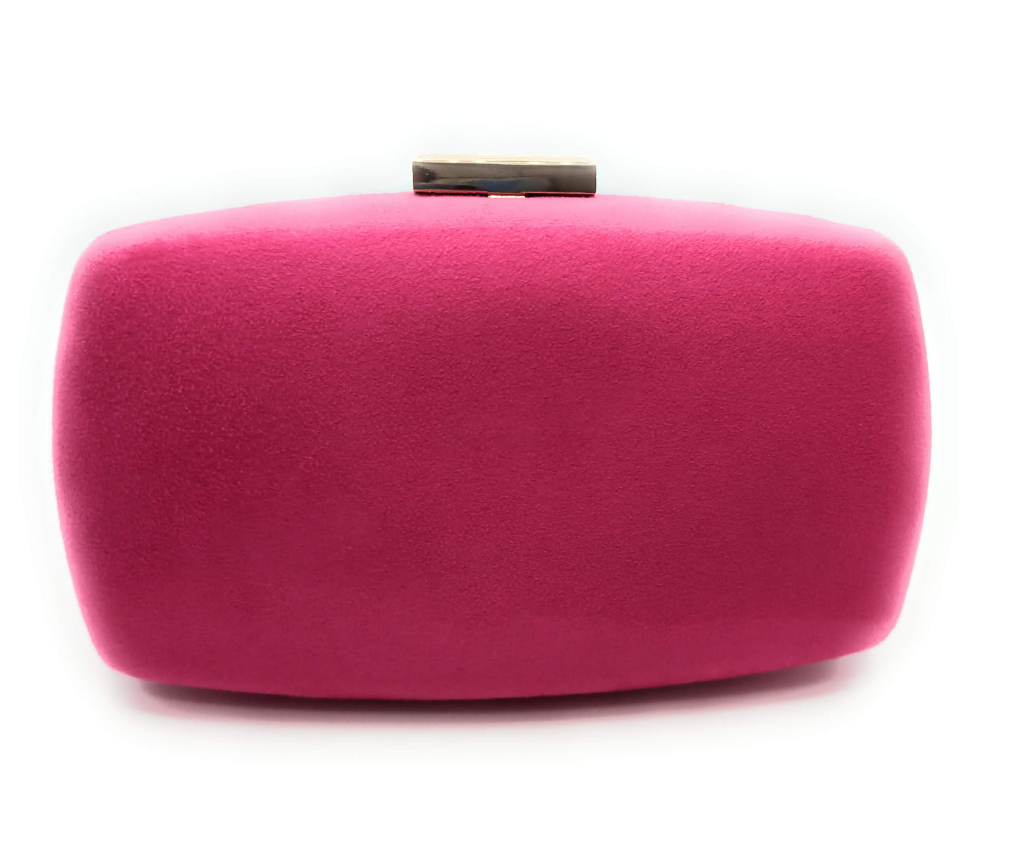 Cartera De Mano Bolso Fiesta · Ante Ovalado Fucsia