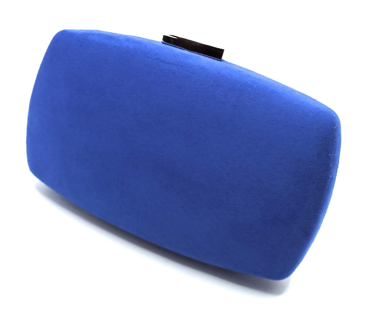 Cartera De Mano Bolso Fiesta · Ante Ovalado Azul Klein