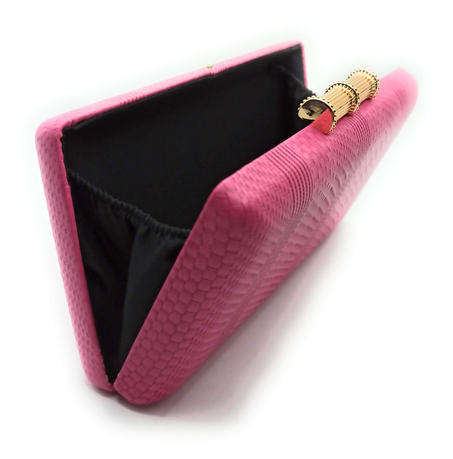 Cartera De Mano Bolso Fiesta · Bambú Fucsia