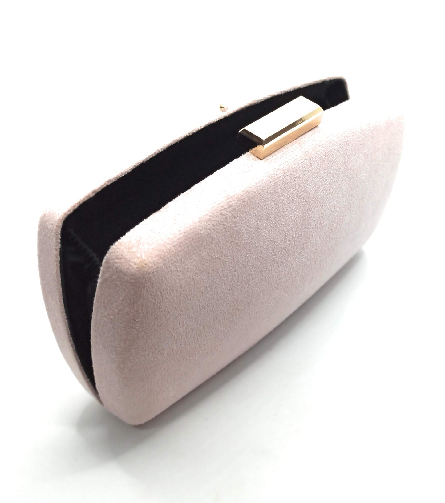 Cartera De Mano Bolso Fiesta · Ante Ovalado Nude (última unidad!)